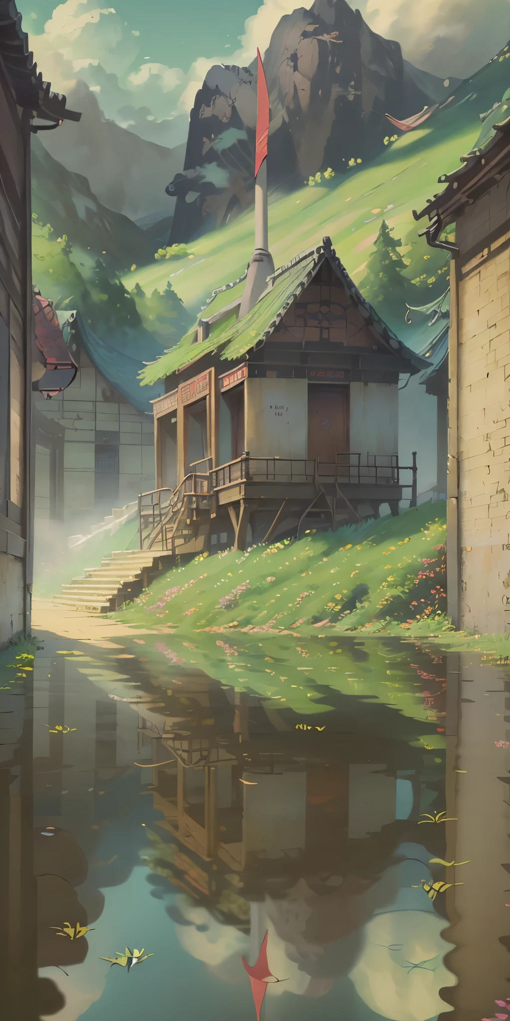 Xiaoxiao, poster, Chinese traditional solar terms, 24 solar terms, Chinese style poster, super detail, super realism, illustration poster, detailed painting 4K, 4K detailed digital art, stunning artwork, beautiful digital artwork, 3D concept art, very detailed digital painting, vertical canvas (1:2)