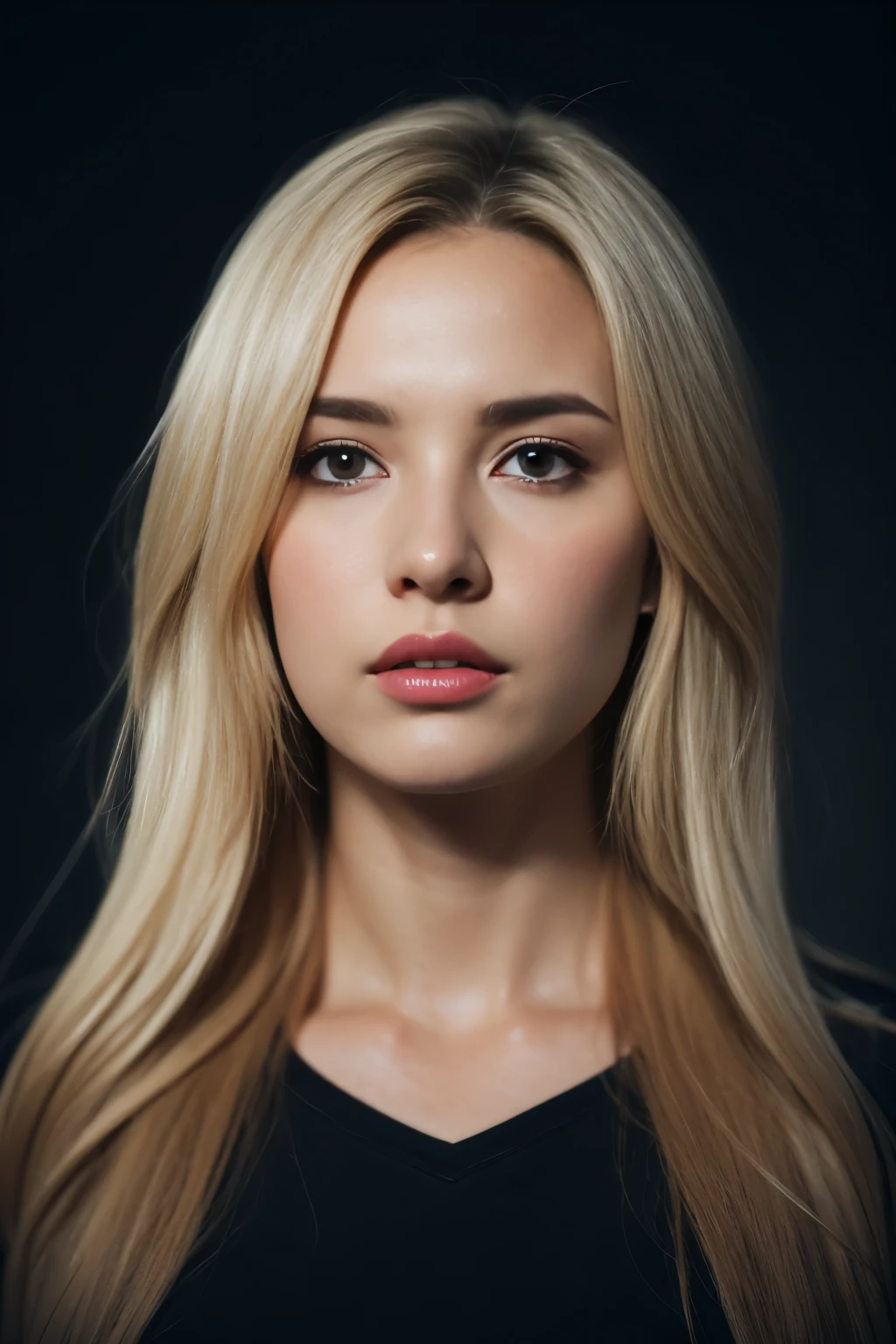 Hyperrealist portrait of female by david hockney and alphonse mucha,fantasy art, photo realistic, dynamic lighting, artstation, poster, volumetric lighting, very detailed faces, 4 k, award winning,, 1girl, in the dark, deep shadow, low key,cowboy shot,(official clothing:1.4) ,long hair,white hair,