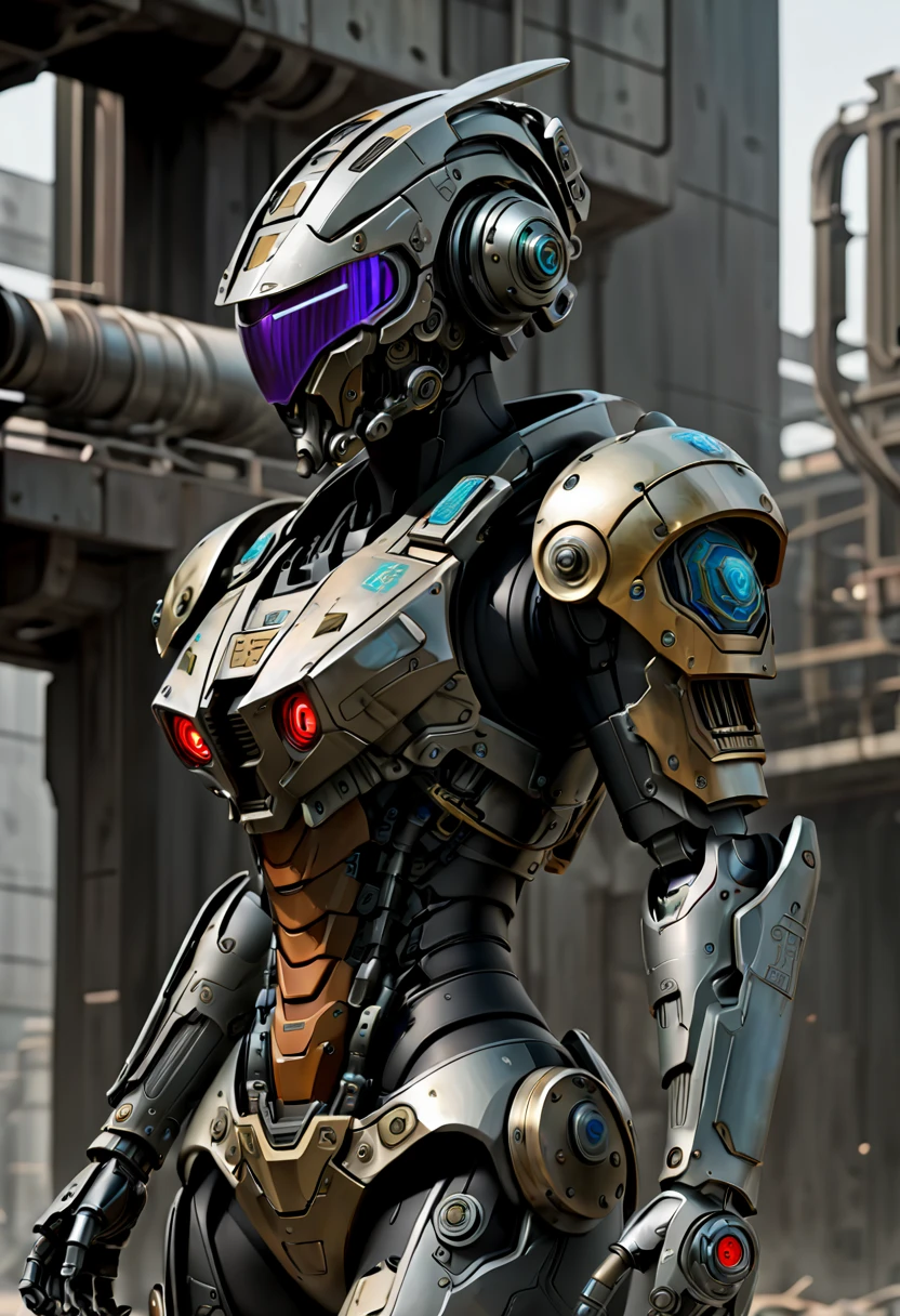 cyberpunk, Mechanical Warrior, world war six, Sci-fi helmets, futuristic cyberpunk action rifle: 1.3, Eclecticism , 超级Mechanical Warrior , Android's Rebellion , cyberspace safe haven ,