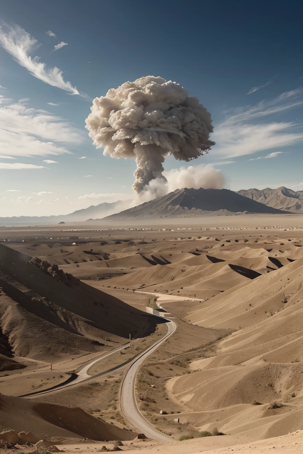 View from the pilot's seat of a spaceship with a very large window from which you can see a very fast landscape of an unknown mountainous deserted planet with craters, smoking volcanoes, rain, gray sky. The image must be a highly detailed digital photograph that captures the intricate design of the spacecraft.