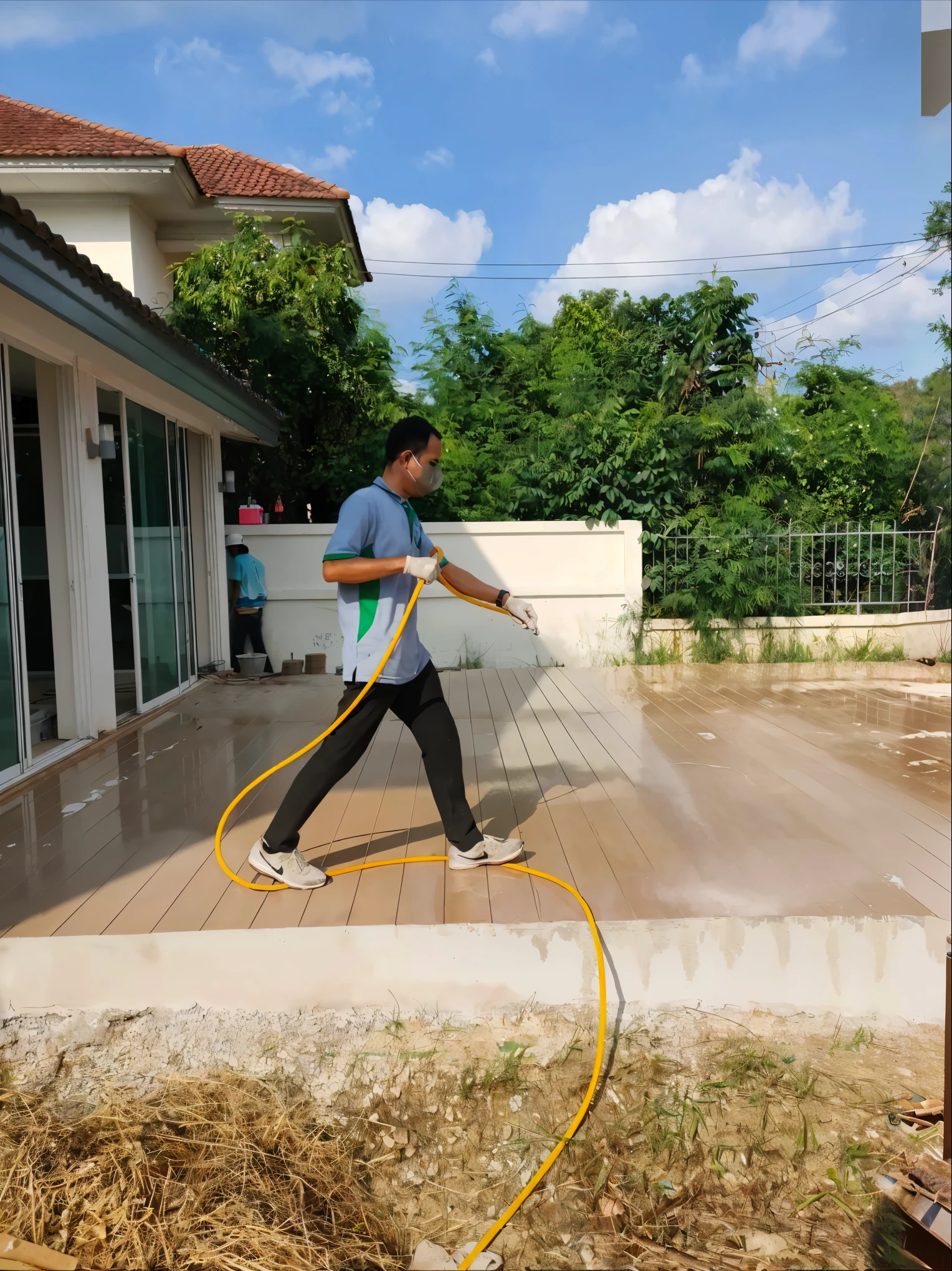 Add text to the picture. Get rid of termites and there are large termites in the picture.