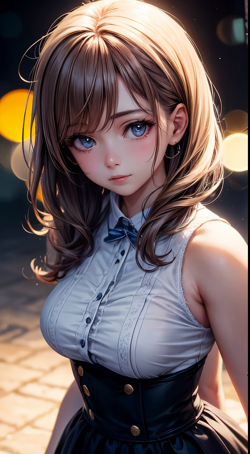 Woman, 30 years, classic outfit, Surrealism, cinematic lighting, soft lighting, bokeh, UHD, masterpiece, super detail, high quality, close-up