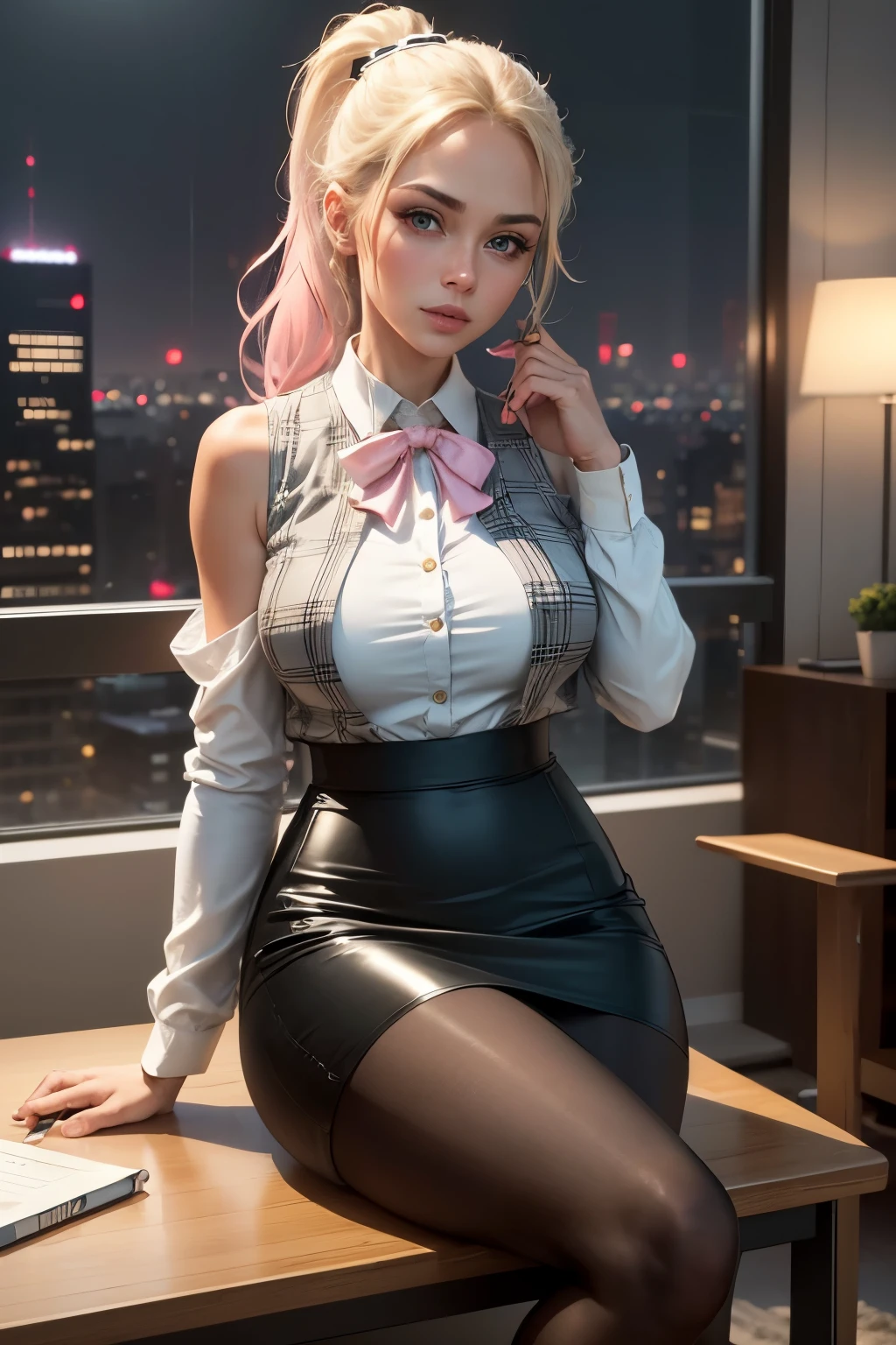 cartoon girl in school uniform, in the style of firmin baes, lilia alvarado, y2k aesthetic, indian pop culture, anne stokes, colorized, detailed attention to costume and fashion --ar 69:128 --s 750 --niji 5 Mostrando cuerpo completo, hipersexualidad, pecho enorme, huge buttocks, cintura diminuta, caderas grandes, Detalles intrincados, ultra sexual, revealing pussy and nipples, Enormes pezones erectos ultra detallados, completamente desnudo, Ultra See Trough Ropa, Textura de caramelo completo, profesional light, desnudo, Grandes ojos rosados, labios jugosos, piel completamente grasa, perfect pussy, Cameltoe mostrando, actitud hiper sensual, full angel la cara, full see trough suit, seductive, cowboy view, ultra high heels