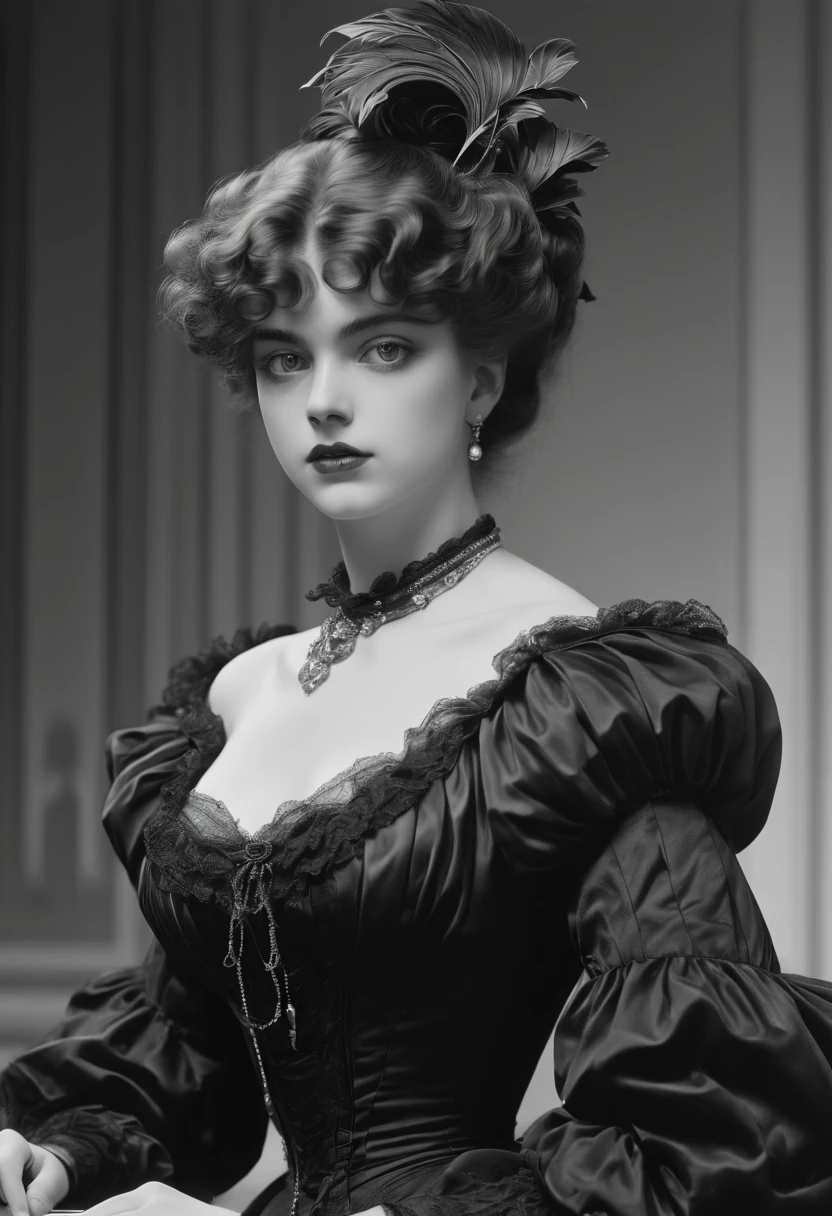 by Charles Dana Gibson, best quality, masterpiece, Ultra high detail, 8k