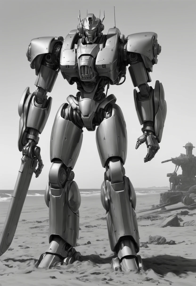 futuristic Mecha Warrior, Motion Blur, best composition, (best quality, masterpiece, Representative work, official art, Professional, Ultra high detail, 8k)