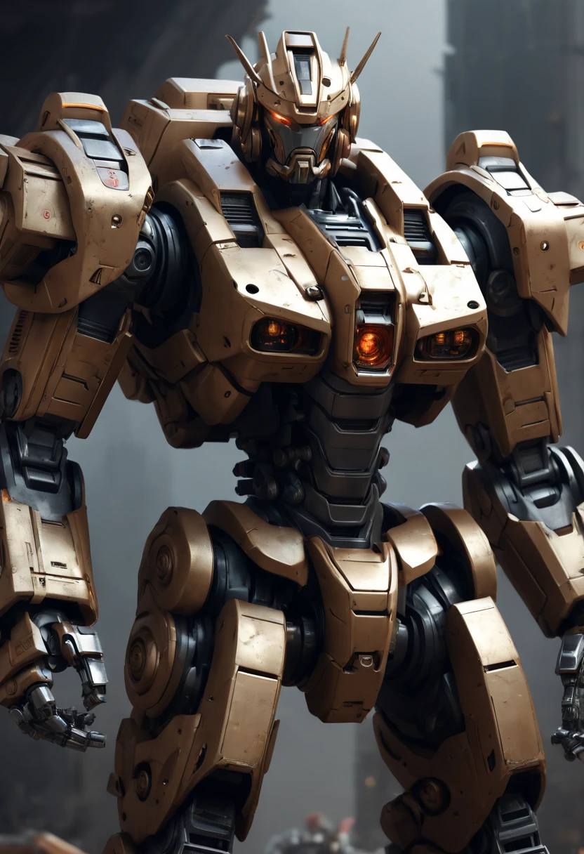 futuristic Mecha Warrior, Motion Blur, best composition, (best quality, masterpiece, Representative work, official art, Professional, Ultra high detail, 8k)