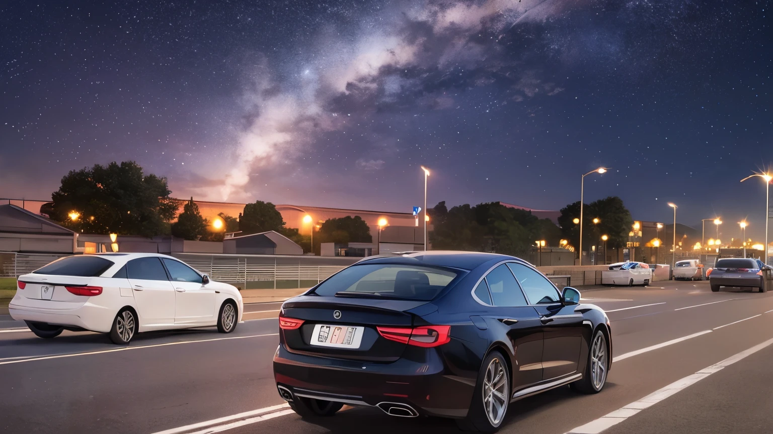 midnight, express parking area