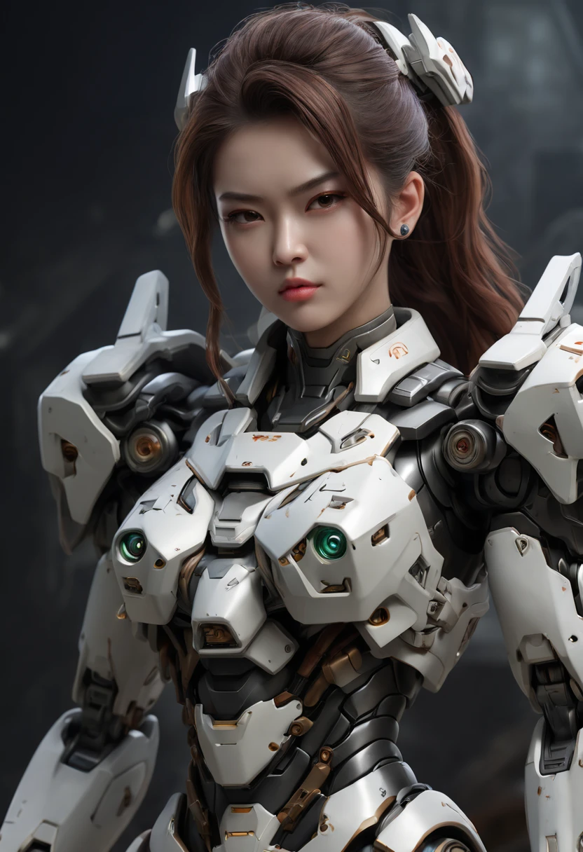 futuristic Mecha Warrior, Motion Blur, best composition, (best quality, masterpiece, Representative work, official art, Professional, Ultra high detail, 8k)