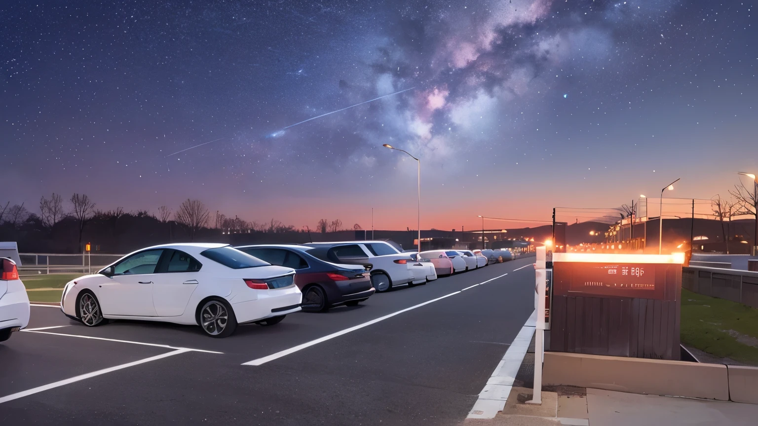 midnight, express parking area