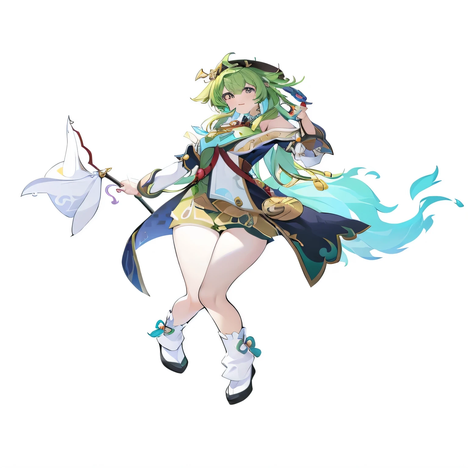 Anime girl holding sword and hat, full portrait of elementalist, portrait zodiac knight girl, official character art, Rune Factory 5 art style, Onmyoji, zodiac knight girl, Onmyoji detailed art, lady palutena, Water of Conosuba, rogue anime girl, Onmyoji portrait, palutena