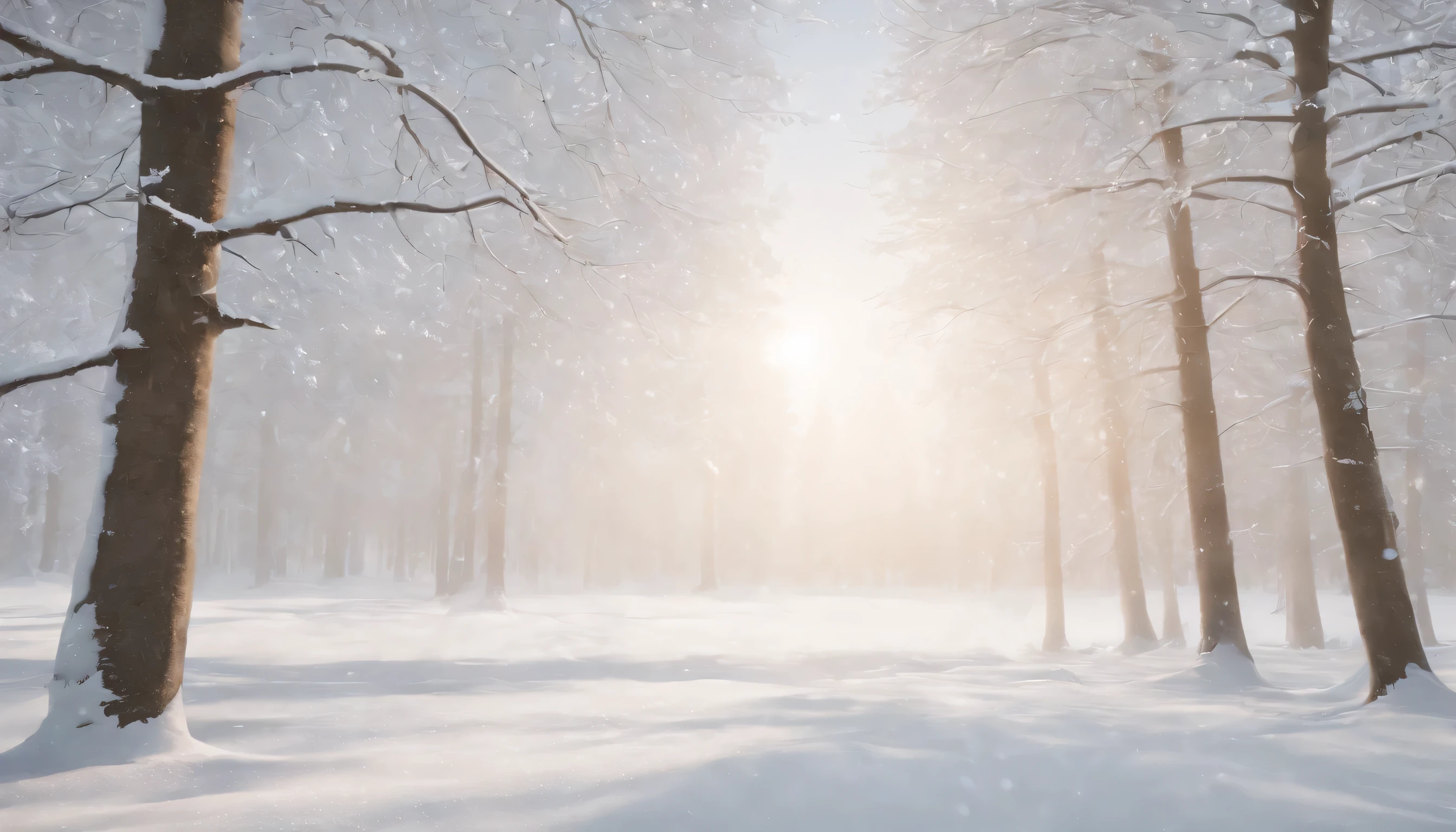 (Highly detailed CG Unity 8K wallpaper、masterpiece、highest quality、Super detailed)、(best lighting、best shadow、very delicate and beautiful)、highest quality、8K、Detailed facial depiction、masterpiece、highest quality、clear image quality、While the cold wind blows、Photo of a vast snow field and a lonely tree