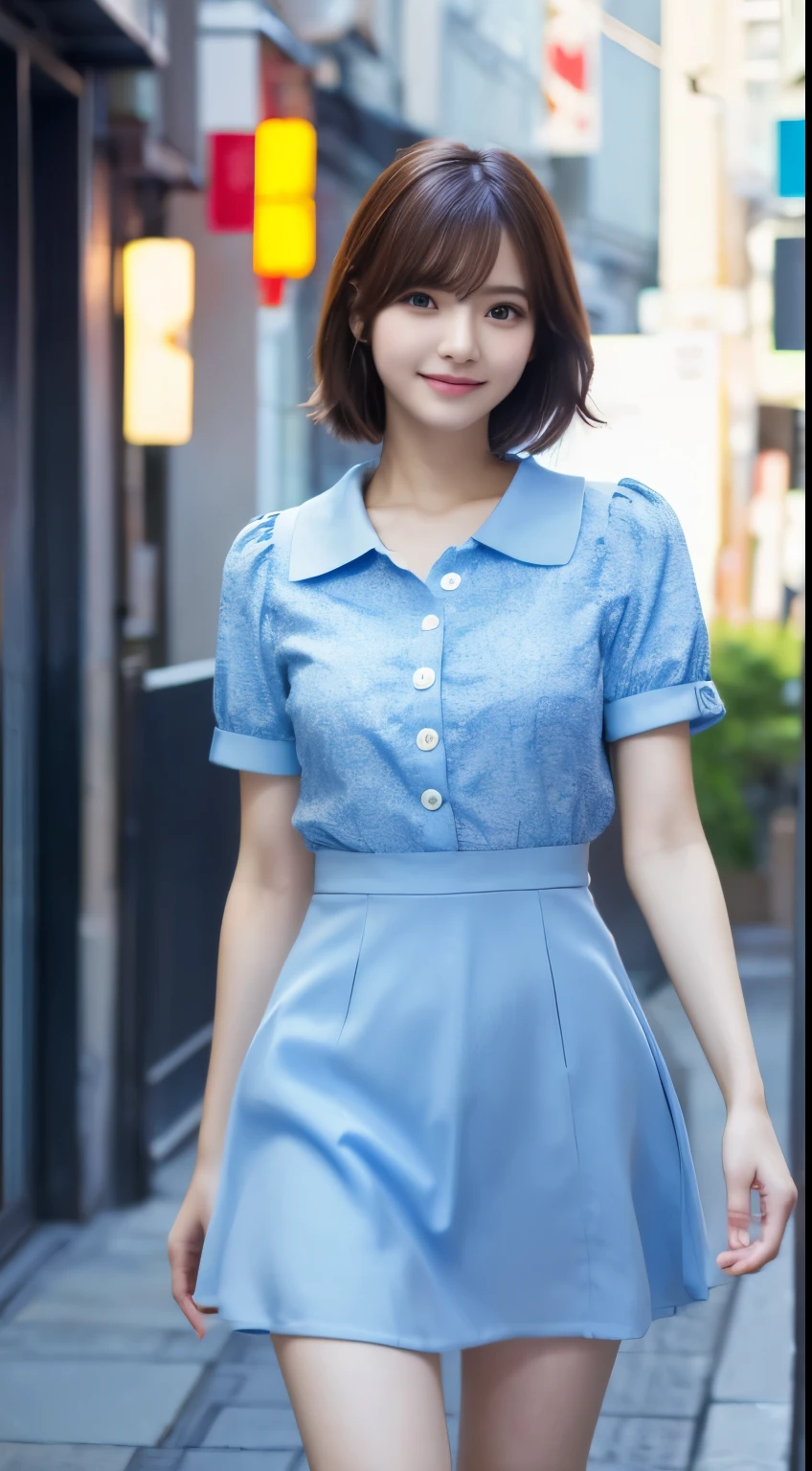 ผู้หญิงญี่ปุ่นที่charming, charming, charmingน่าหลงใหล, black hair, I'm is scanning in the middle., long hair long hairมาก, long hairตรง, long hair, Strong wind., Birds'The eyes of a beautiful woman, The textures are realistic.., elegant, big , dynamic gesture, big , white short sleeve shirt, The shirt is thin and the skin is visible.., The chest is clearly visible.., You will see the breasts.., จะเห็Birdsองนม., short black pencil skirt, short black pencil skirt, black leather skirt, belt, Symmetrical shape, Sexy Body, The heels are completely black., earring, Put on a watch, full body photo, Look at every part of the body., university backdrop