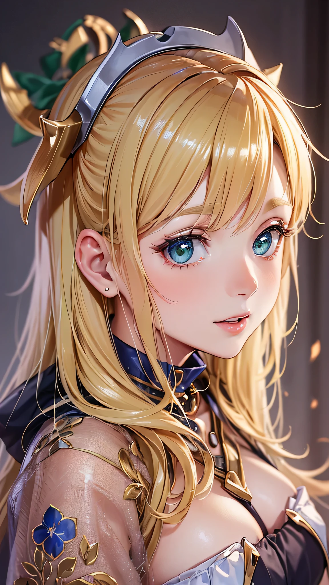 ((Finest quality)),(超A high resolution),(ultra-detailliert),(Meticulous portrayal),((Best CG)),(Finest works of art),Ultra-Precision Art,The art of astounding depiction, (dame:1.5),(Beautiful shiny blonde hair:1.5),(Facinator:1.5)