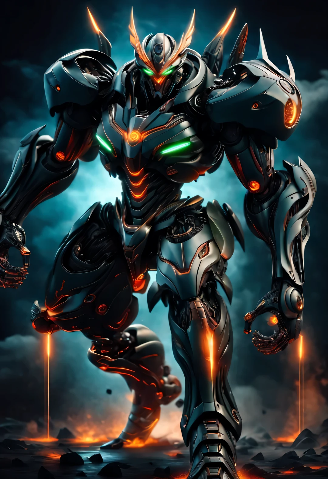 whole body, (A Chinese warrior wearing a mecha "storm red" shooting), (Wearing a tap zoom telescope on your head), (huge nuclear weapon gun: 0.85), (dynamic jumping shooting), Mecha Warrior is about 8 meters tall, Holding a huge nuclear weapon in his hand. He has a burly physique, whole body由深灰色的高温合金制成,It is engraved with complex lines and patterns. This mecha has three arms, Each arm features a titanium hard rotating blade, Carefully designed and manufactured artificial muscle tissue with extraordinary strength. They are about 8 meters tall,Burly physique. Their entire body is made of dark gray high-temperature alloy, It is engraved with complex lines and patterns. Their feet are equipped with chemical-resistant devices, They have chemical thrusters on the back of their legs,
futuristic future, Ice Age, multidimensional, nuclear power, track track, space, venous veins, hyper reality hyper reality, glow (radioactive luminophore, Nuclear Waste glow),
broken metal, cyberpunk, atom punck, volcanic ash, realism, Sunset, movie lighting, Realistic photos, studio photography, human development report, 8k, personification, portrait, epic lighting, Ray tracing, Canon EOS 5D Mark III, 85mm, Volumetric lighting, (look up),