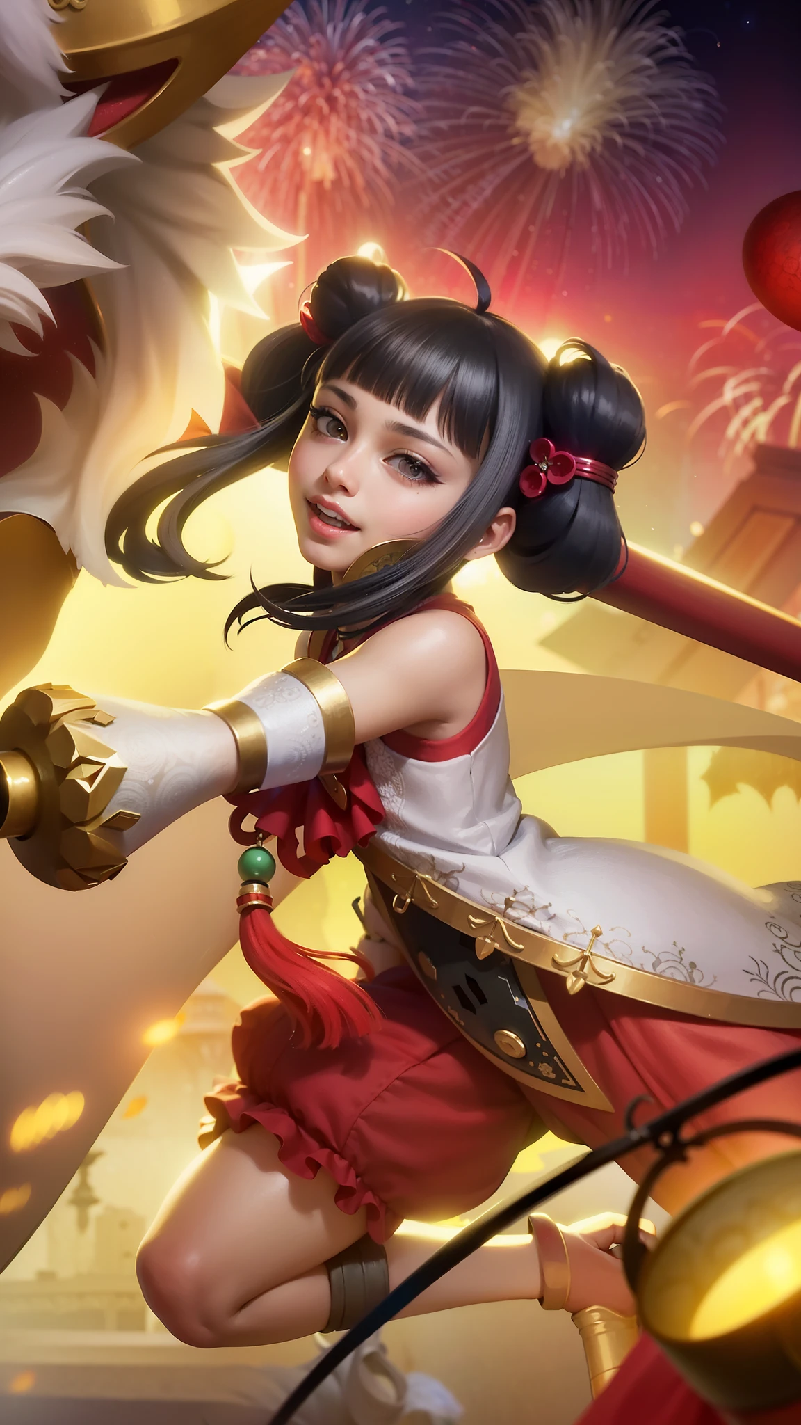 a close up of a woman wearing a red hood like a ruby wearing a patch over one eye, shadowbringers cinematic, 4 k detail fantasy, a beautiful fantasy empress, game cg, xianxia fantasy, xianxia hero, 2. 5 d cgi anime fantasy artwork, cinematic goddess close shot, ruan jia and artgerm, wow 4 k detail fantasy, hyperdetailed fantasy character.