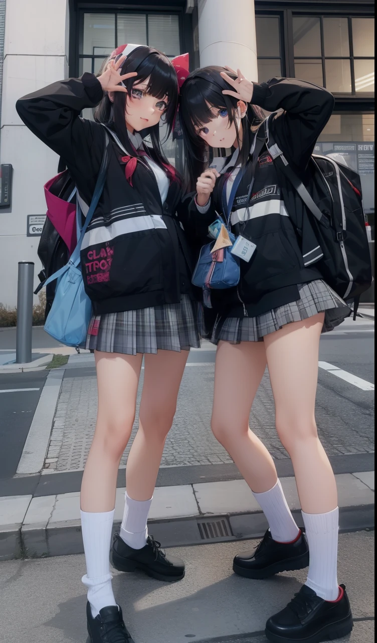 hi-school girl、Muchimuchi、A dark-haired