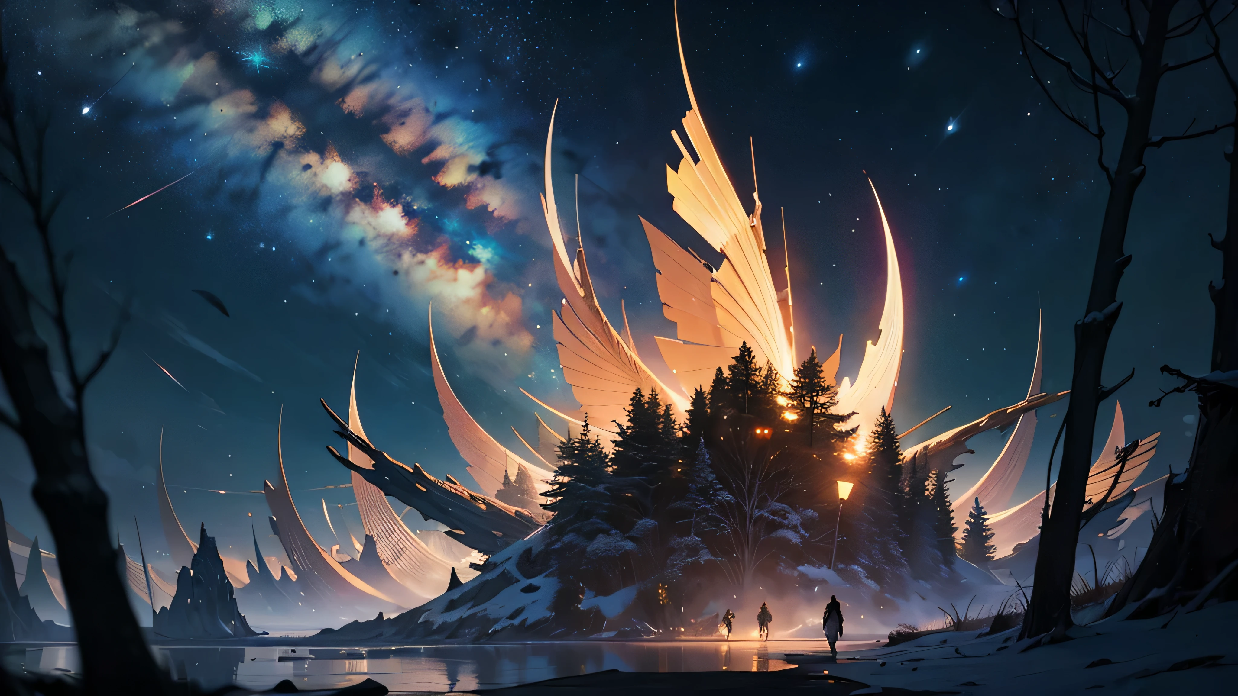 (masterpiece, best quality: 1.2),HD,Ultra-clear,8k,(high resolution),Jewel Forest,Milky Way,Star,fairy tale,Light effect,Dream,Greg Ratkoski,Unreal Engine,james gurney,art station,Greatwave,