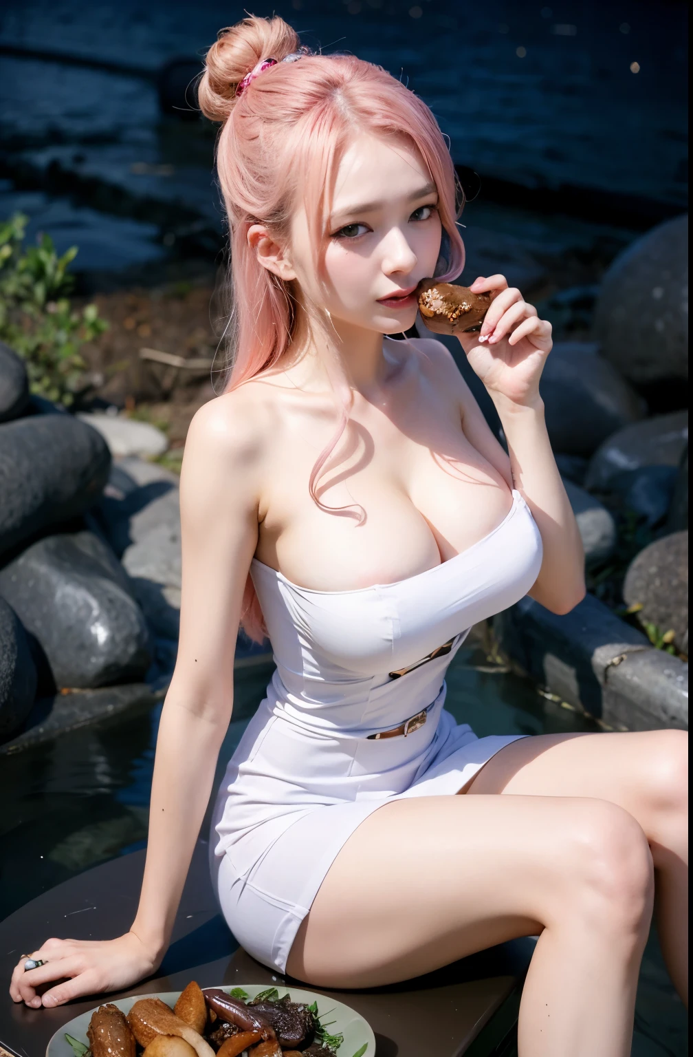 Masterpiece, pretty girl, busty slim firm body