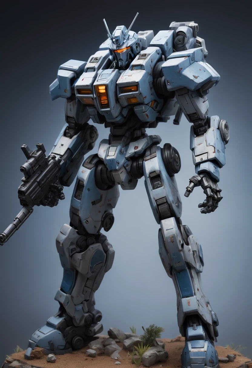 futuristic Mecha Warrior, Motion Blur, best composition, (best quality, masterpiece, Representative work, official art, Professional, Ultra high detail, 8k)