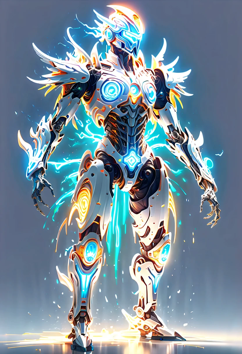 (battlefield:1.5),hyper detailed masterpiece,Dynamic,amazing quality,Floating super large ethereal warrior,,(Legendary Energy Light Warrior:1.5),future warrior,mechanical structure,Mechanical Warrior,liquid metal,Copper plate engraving,Sci-fi transparent ethereal warrior,Metallic,Retro cyberpunk,Surrealism,The Arthur effect, transparent body, Gradient translucent glass melt, Caustics, transparent glass texture, rainbow colors, Designed by Dietrams, simple, Shining with rich details, White background, industrial design, The studio lights up, c4d, Overclocked renderer, Clean shadows, 4K,cyberpunk,Holographic projection,fault art,mechanical aesthetics,neon lights,laser light,fluorescence,glow effect,liquid metal,Copper plate engraving,Unreal Engine