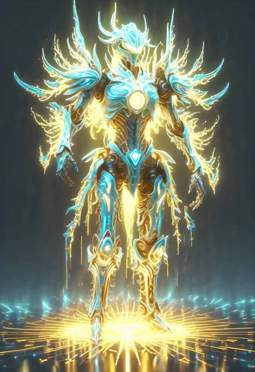 battlefield,hyper detailed masterpiece,Dynamic,amazing quality,Floating super large ethereal warrior,,(Legendary Energy Light Warrior:1.5),future warrior,mechanical structure,Mechanical Warrior,liquid metal,Copper plate engraving,Sci-fi transparent ethereal warrior,Metallic,Retro cyberpunk,Surrealism,The Arthur effect, transparent body, Gradient translucent glass melt, Caustics, transparent glass texture, rainbow colors, Designed by Dietrams, simple, Shining with rich details, White background, industrial design, The studio lights up, c4d, Overclocked renderer, Clean shadows, 4K,cyberpunk,Holographic projection,fault art,mechanical aesthetics,neon lights,laser light,fluorescence,glow effect,liquid metal,Copper plate engraving,Unreal Engine