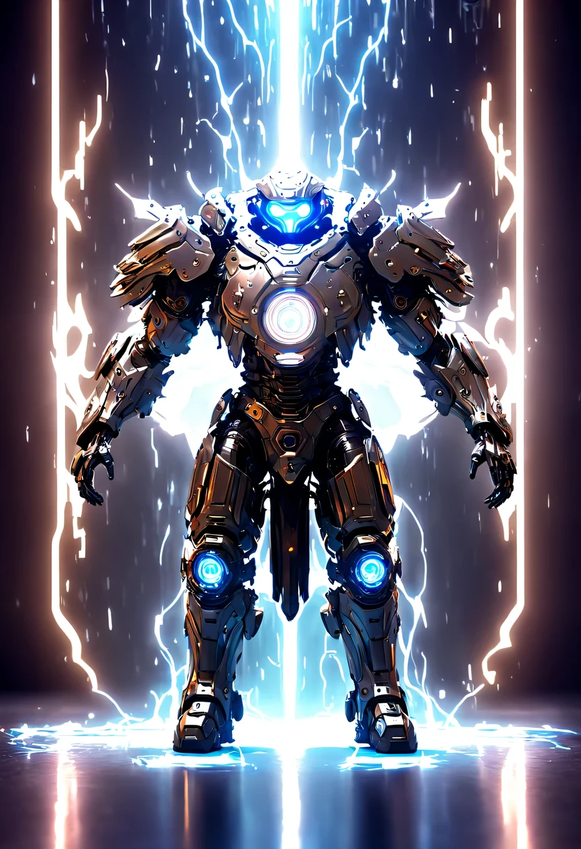 (Legendary Energy Light Shield:1.5),Sci-fi transparent ethereal shield,future warrior,Mechanical Warrior,mechanical structure,cyberpunk,Holographic projection,fault art,mechanical aesthetics,neon lights,laser light,fluorescence,glow effect,liquid metal,Copper plate engraving,Unreal Engine