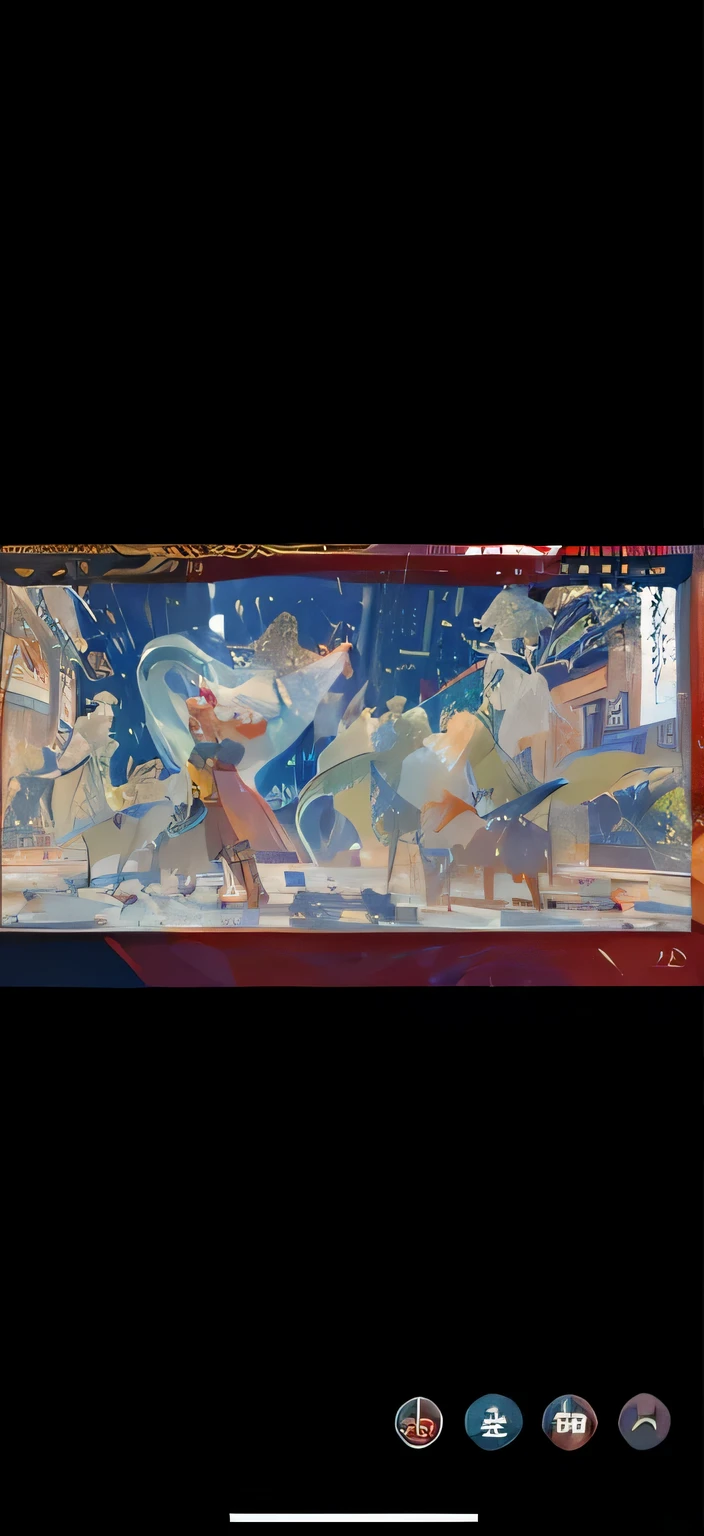 woman singing opera、Chinese style、smooth lines、