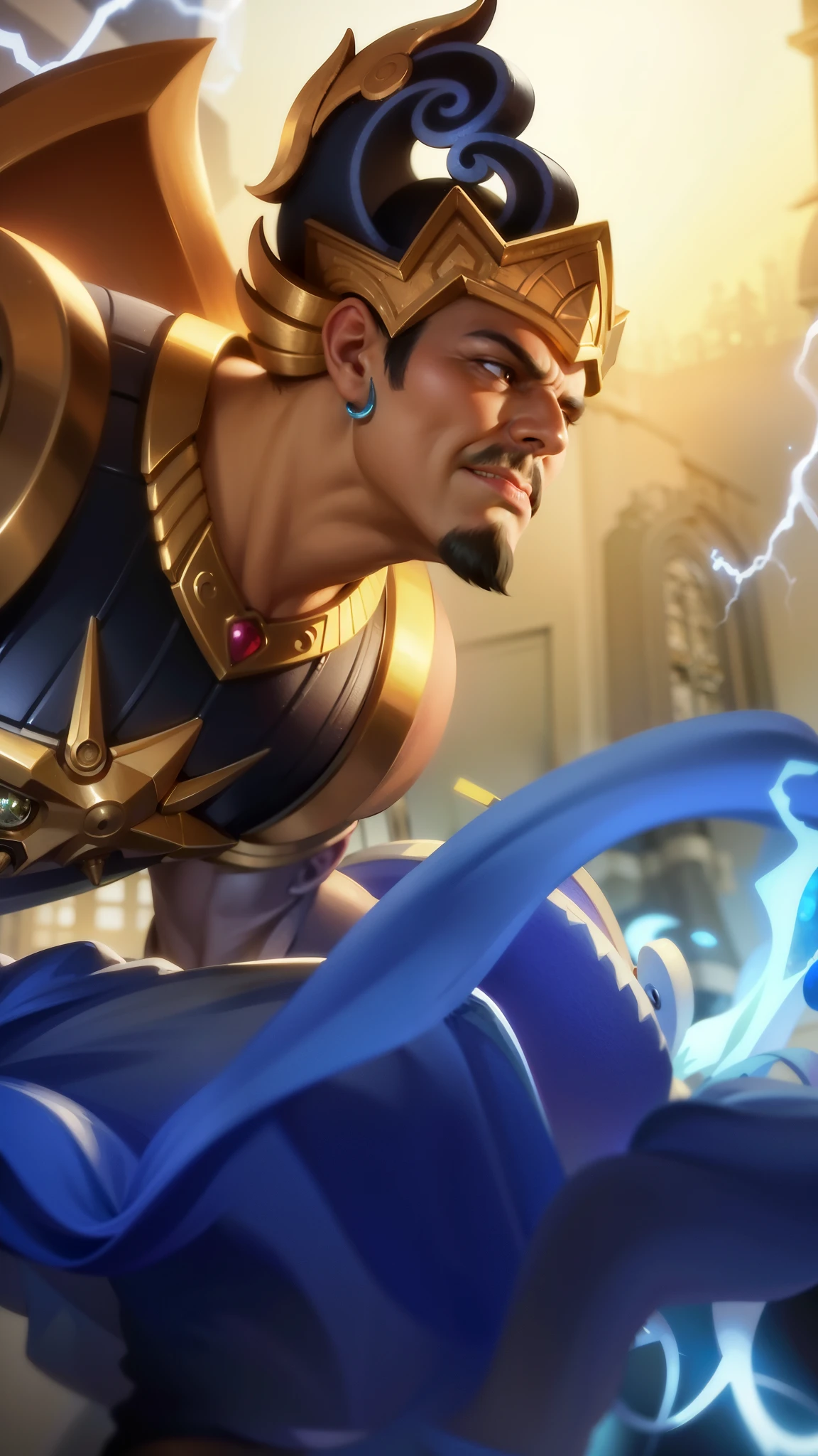 (Intricate Details, Masterpiece, Best Quality, High Resolution, 8k), (1man), (male:1.2), mature, dandy face, finely detailed eyes and face, toned body, masculine appeal, commanding presence, hot stud, bulging biceps and triceps, well-developed quadriceps and hamstrings, light skin, burgundy straight layered bangs hair, aquamarine eyes, ornate details, portrait, solo, half shot, looking down, detailed background, detailed face, (cogpunkai, cogpunk theme:1.1), tech-mage, [magic|technology], melding of spellcraft and advanced technology, intricate [spellcasting clothes|mechanical gear], gear shaped glyphs, ancient crystals, [gears|ancient spell], floating particles, [innovative|enchanting] aura, high tech vehicle in background, , finely detailed background, Depth of Field, VFX