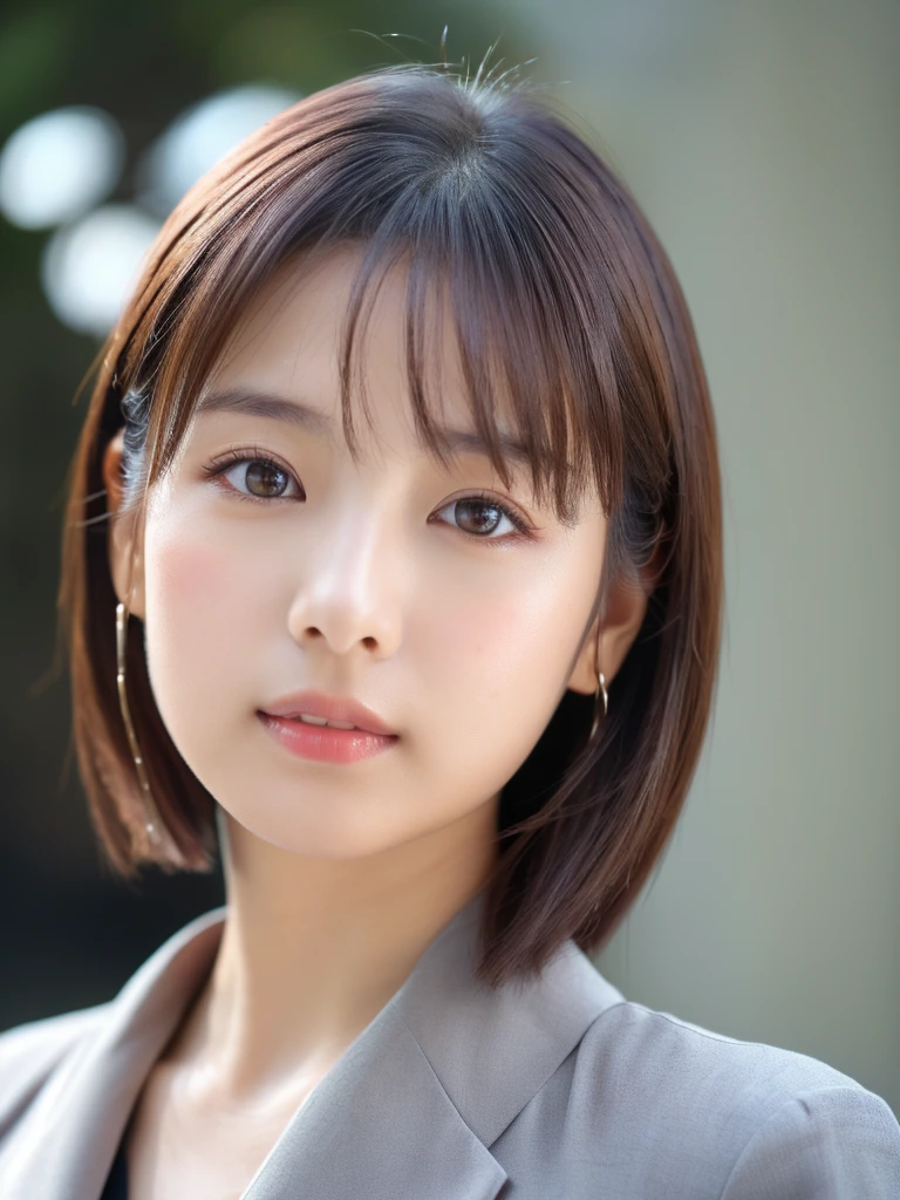 ((cute日本の女の子、beautiful japanese girl、1 girl、19 years old、ponytail、Highly detailed face and skin texture、super detailed face、highly detailed eyes、Lee Hong、blush、close-up of woman、front、 from the neck up、cute、Highly detailed face and skin texture、smooth white skin、Transparent skin texture、))、(dark brown hair)、look at the camera、sharp focus:1.2、beautiful woman with perfect style:1.4、japanese model、young gravure idol、若いcuteグラビアアイドル、Realistic young gravure idol、sophisticated gravure idol、((highest quality、8K、masterpiece:1.5、1photograph))、(4K、RAWphotograph、highest quality)、Place someone on the other side of the screen、Natural light、professional lighting、(realistic、フォトrealistic:1.5)、
