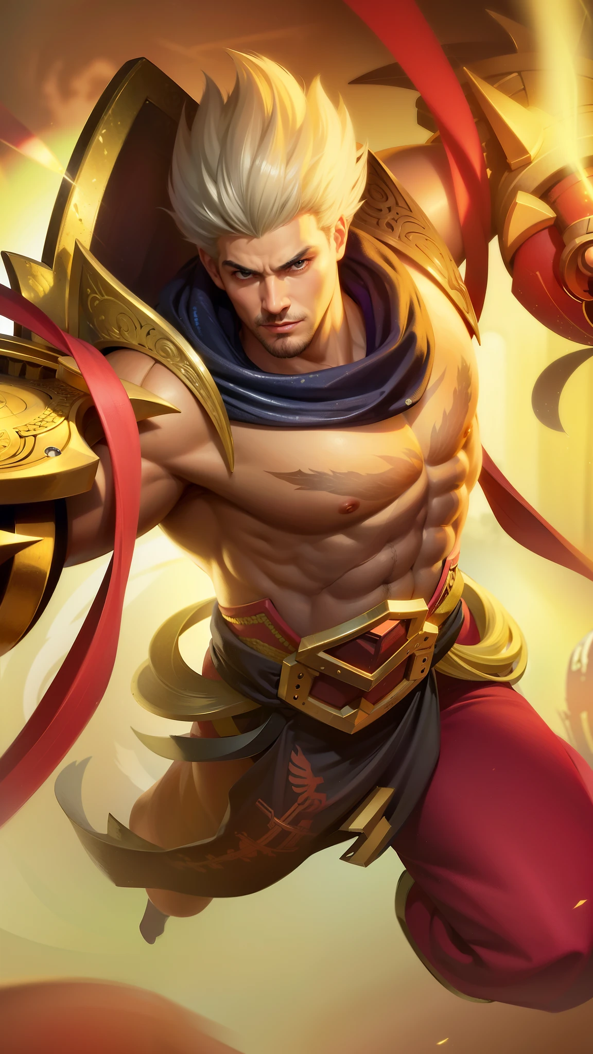 (Intricate Details, Masterpiece, Best Quality, High Resolution, 8k), (1man), (male:1.2), mature, dandy face, finely detailed eyes and face, toned body, masculine appeal, commanding presence, hot stud, bulging biceps and triceps, well-developed quadriceps and hamstrings, light skin, burgundy straight layered bangs hair, aquamarine eyes, ornate details, portrait, solo, half shot, looking down, detailed background, detailed face, (cogpunkai, cogpunk theme:1.1), tech-mage, [magic|technology], melding of spellcraft and advanced technology, intricate [spellcasting clothes|mechanical gear], gear shaped glyphs, ancient crystals, [gears|ancient spell], floating particles, [innovative|enchanting] aura, high tech vehicle in background, , finely detailed background, Depth of Field, VFX