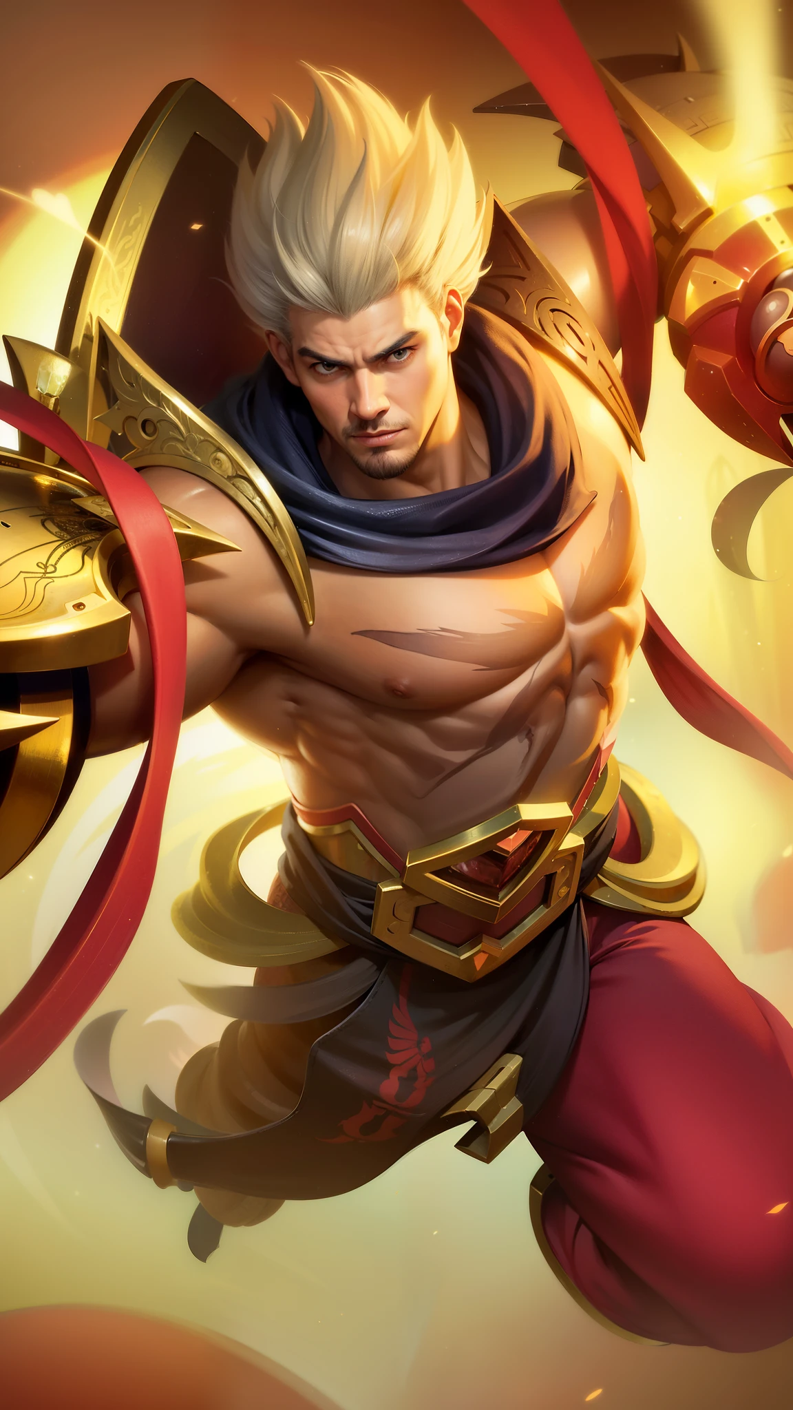 (Intricate Details, Masterpiece, Best Quality, High Resolution, 8k), (1man), (male:1.2), mature, dandy face, finely detailed eyes and face, toned body, masculine appeal, commanding presence, hot stud, bulging biceps and triceps, well-developed quadriceps and hamstrings, light skin, burgundy straight layered bangs hair, aquamarine eyes, ornate details, portrait, solo, half shot, looking down, detailed background, detailed face, (cogpunkai, cogpunk theme:1.1), tech-mage, [magic|technology], melding of spellcraft and advanced technology, intricate [spellcasting clothes|mechanical gear], gear shaped glyphs, ancient crystals, [gears|ancient spell], floating particles, [innovative|enchanting] aura, high tech vehicle in background, , finely detailed background, Depth of Field, VFX