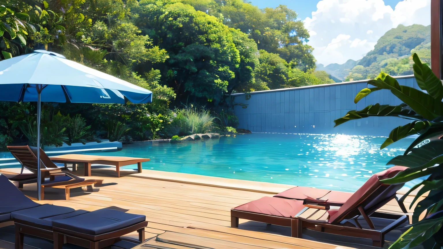um ambiente de estudo e de relaxamento vazio 