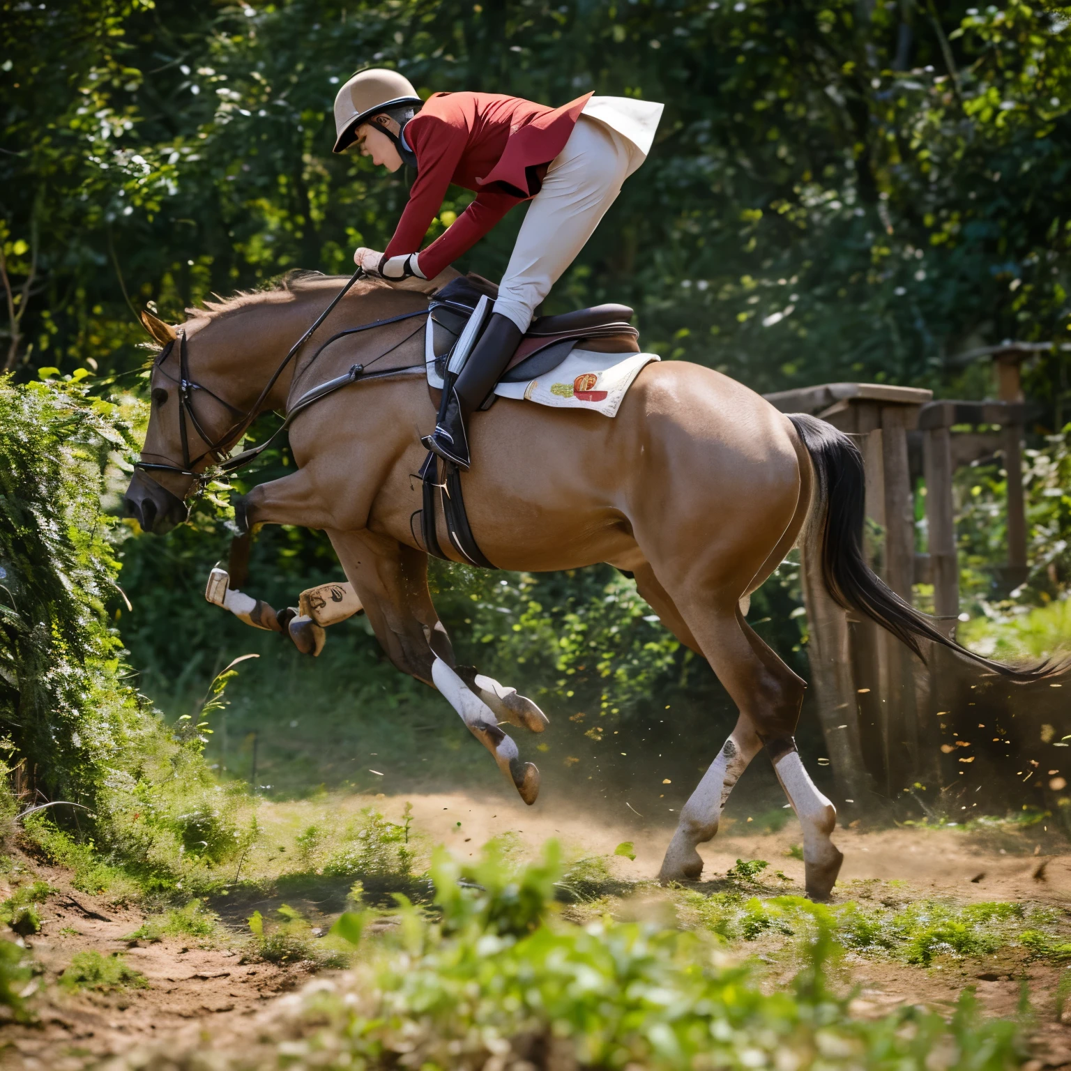 Cervo levando tiro