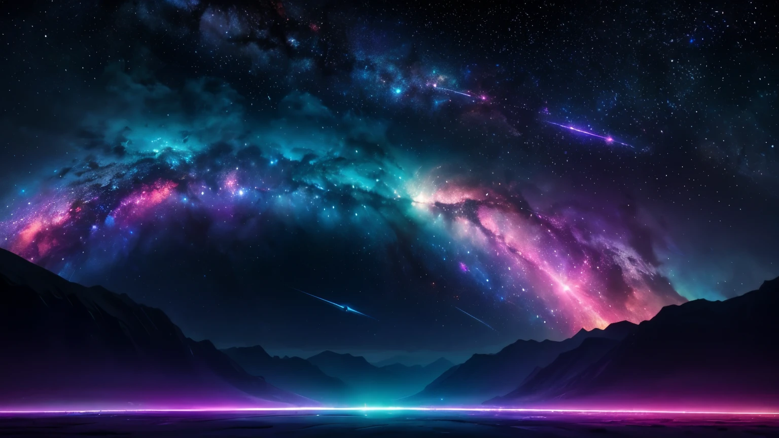 (best quality,highres),colorful universe background,cosmic landscape,colorful nebula,shining stars,galactic clouds,vibrant colors,ethereal atmosphere,astral beauty,celestial light,deep space exploration,surreal masterpiece,neon hues,futuristic concept art,sparkling galaxies,interstellar beauty