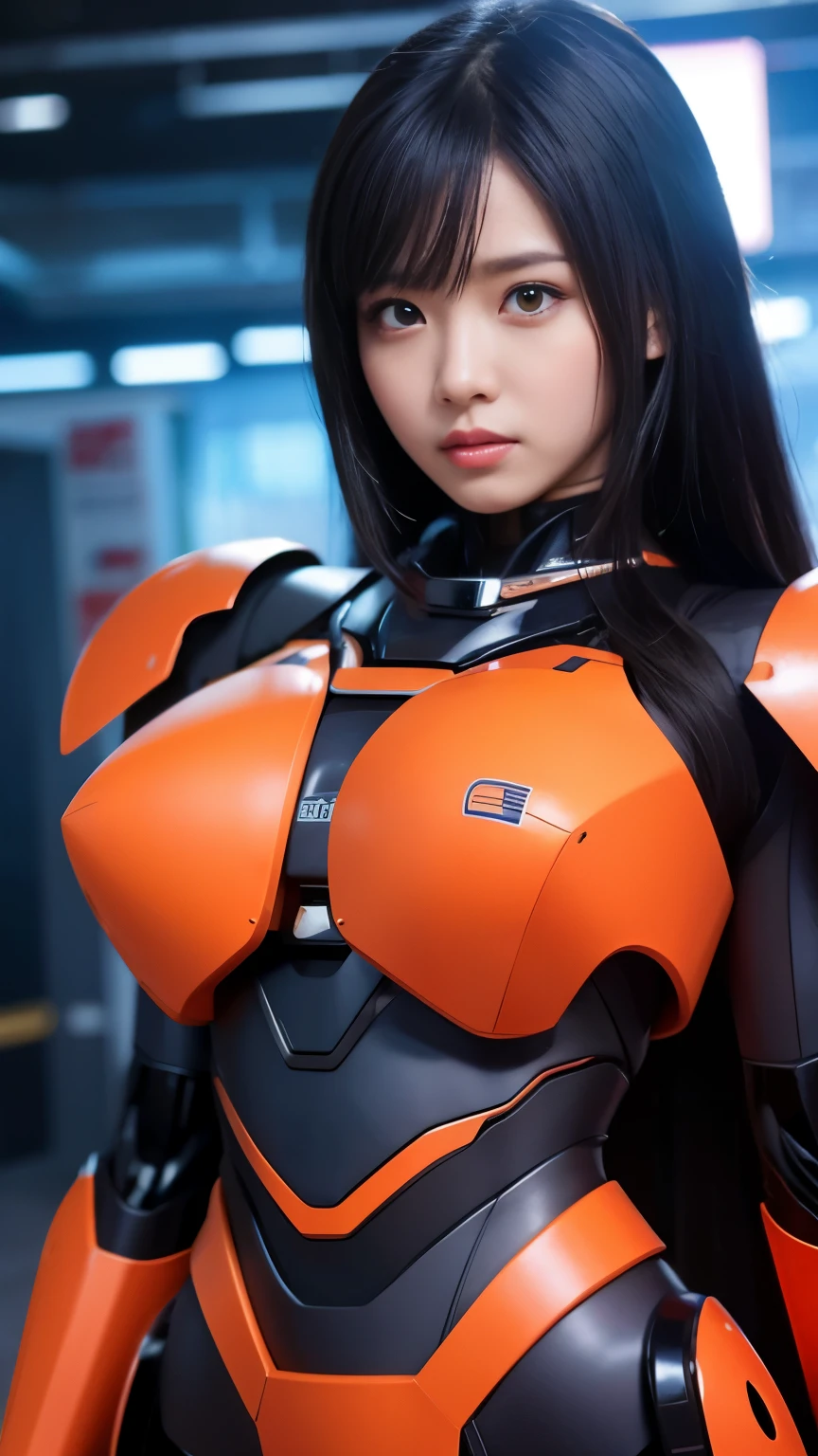 A female mecha warrior who looks like a human