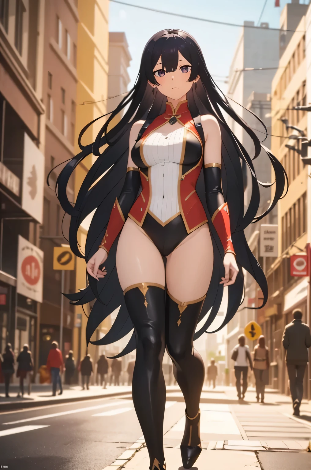 A superheroine wearing skimpy outfit, sleeveless, long hair, flying through city, chasing villains, no cape, no mask, dynamic pose, 3d, (8k), detailed texture,(hyperdetailed), (photo realistic), cinematic light, cinematic action, highly detailed, realistic, Isometric, full body, in frame, driven expression, dark theme, (extremely detailed eyes), detailed symmetric realistic face, extremely detailed natural texture, masterpiece, extremely detailed, amazing, fine detail, rich colors, hyper realistic lifelike texture, dramatic lighting, unreal engine, trending on art station, photo realistic, RAW photo, high quality, high res, sharp focus, extremely detailed, cinematic lighting, 8k, high definition, cinematic, neoprene, unreal engine 5, ultra sharp focus
