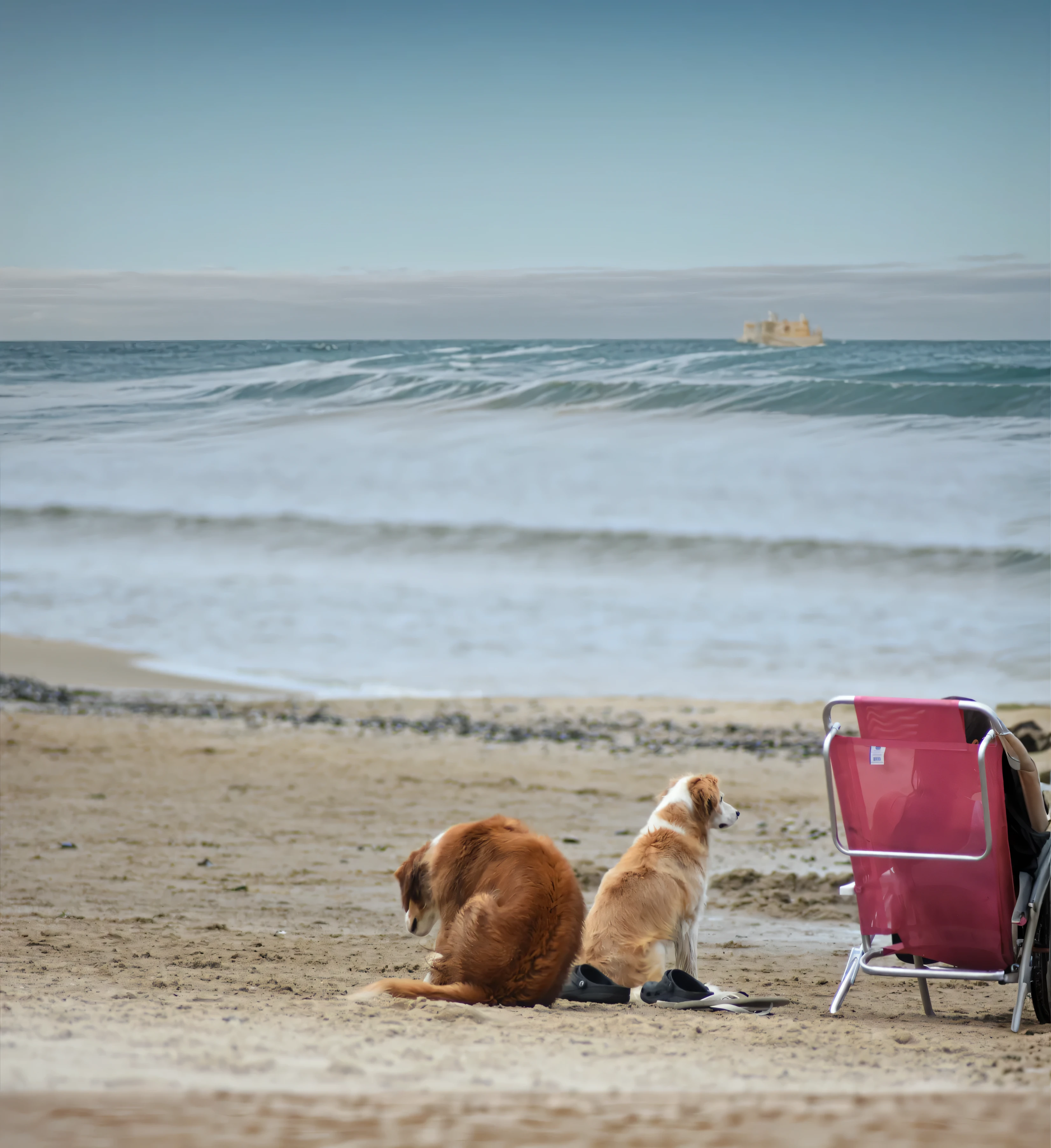 NSFW (nude) (Melissa Benoist ((human)) medium breasts, strip of pubic hair) full body, vaginal penetration, fucking a ((male furry dog white pitbull with a fat dog penis)), full body, on a deserted beach