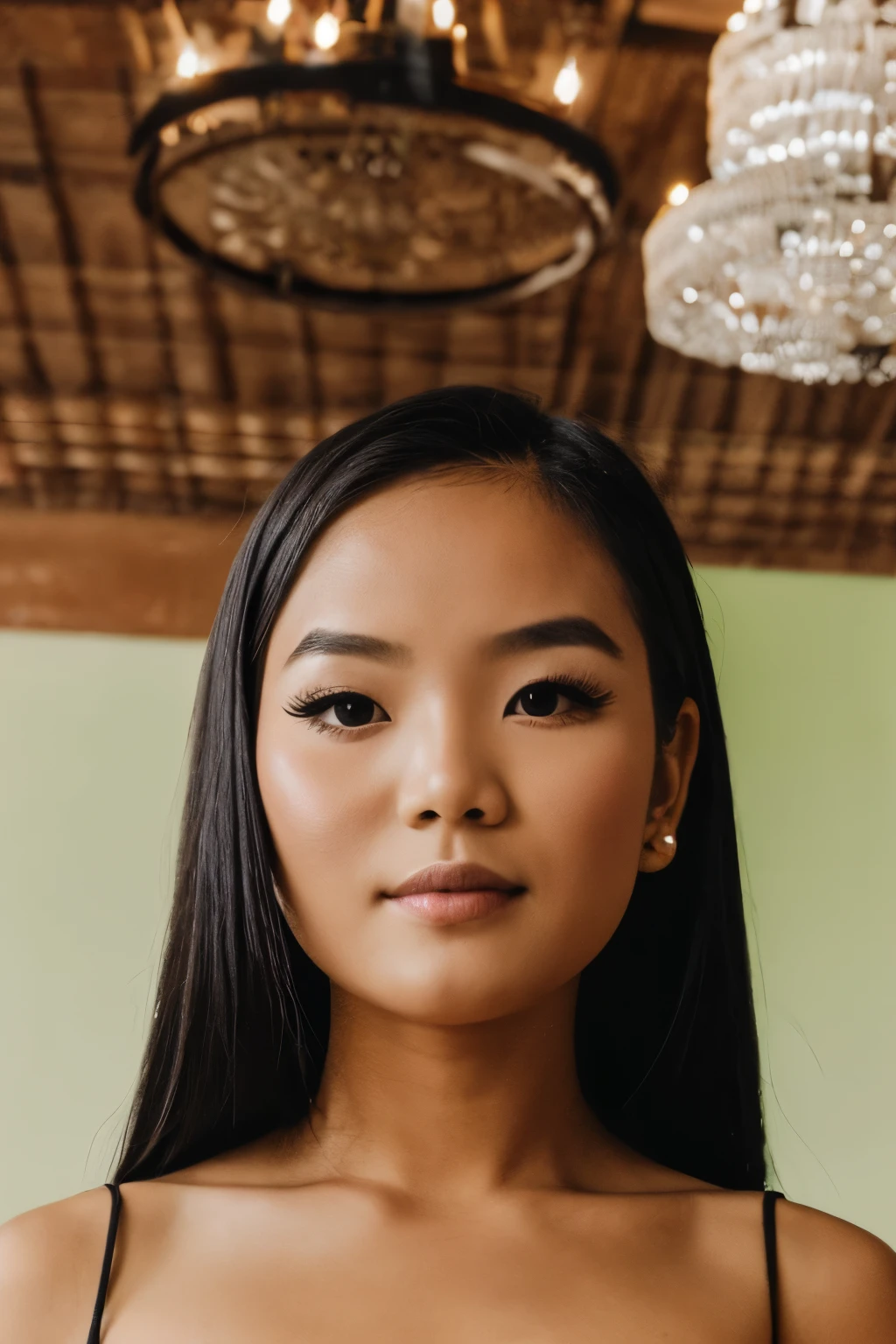 girl from cambodgienne, fantasy, 25 years old, nu dynamic pose,