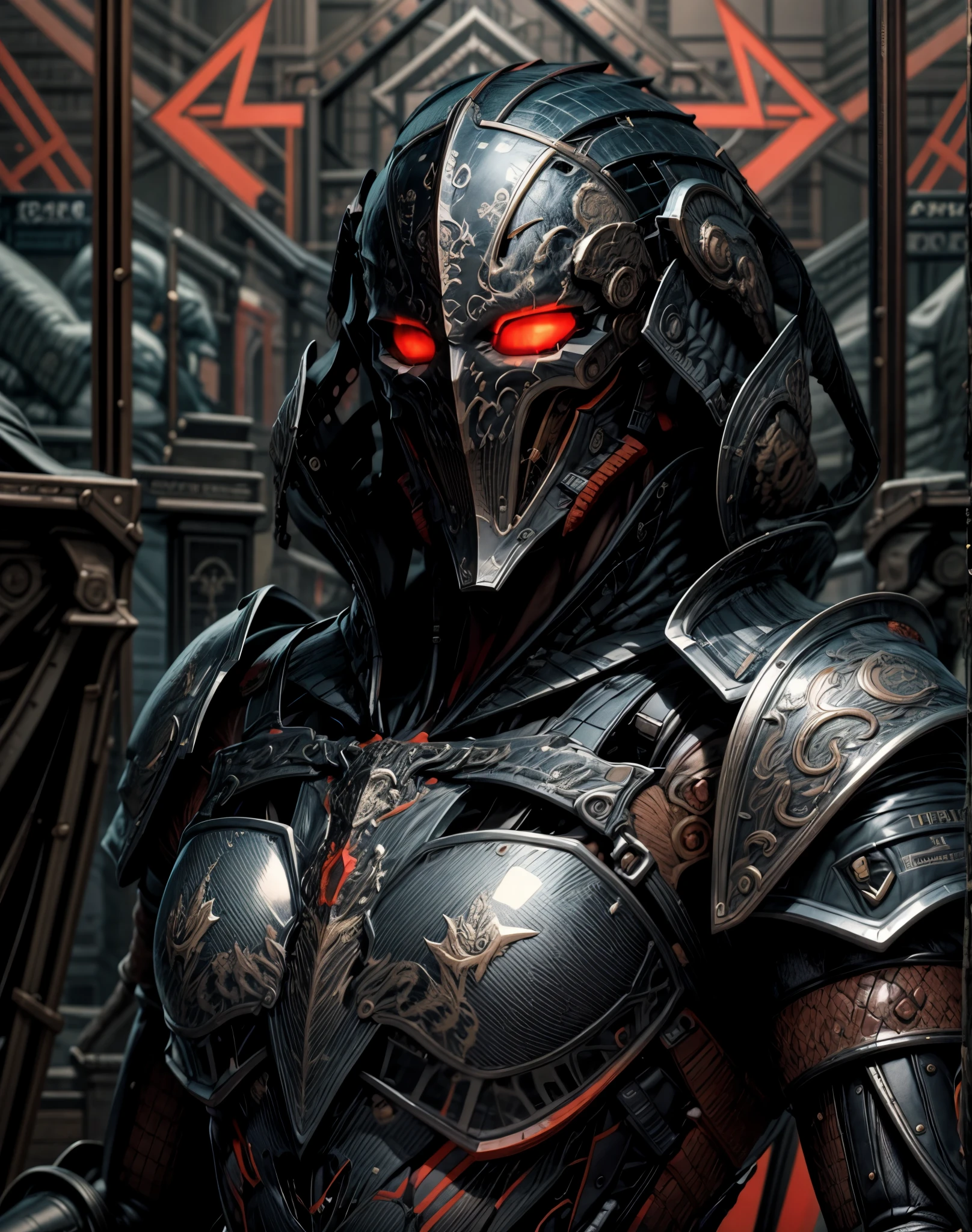 (((An epic and visually stunning digital anime masterpiece:1.6, art piece featuring a ((feminine male:1.5)) elegant military robot soldier clad in a sleek yet tactical armored yet decorated military trench coat:1.6))), (((flat masculine male chest:1.5, angular masculine facial structure:1.5, elegant mechanical robot head:1.5))), (((the character clothed in a (scifi tactical armored double breasted trench coat with a built in exoskeleton, hood pulled up), (((over a form fitted armor plated yet super sleek and sensually revealing under suit:1.6, waist exposed:1.5))), the armor plating on the upper arms and shoulders beautifully engraved))):1.4, The image showcases the intricacies of the character’s armor and clothing:1.5, ((capturing their flamboyant feminine essence and heavy mechanical art deco aesthetic:1.2)), The character also possesses an more masculine androgynous charm, (((with a toned yet heavily muscled gorgeous feminine physique:1.4, a sleek waist:1.2, mesomorphic mechanical muscular armored torso:1.4, toned yet beautifully sleek mechanical arms and legs with thick thighs:1.5, mechanical muscles:1.4))), looking at viewer, (((brass metal armor and brown leather))), (((depth of field, cinematic lighting, chromatic aberration, ray tracing, UHD, masterpiece, top of head covered, super detail, high details, high quality, award winning, 8k, highres, red artificial muscle:1.4)))