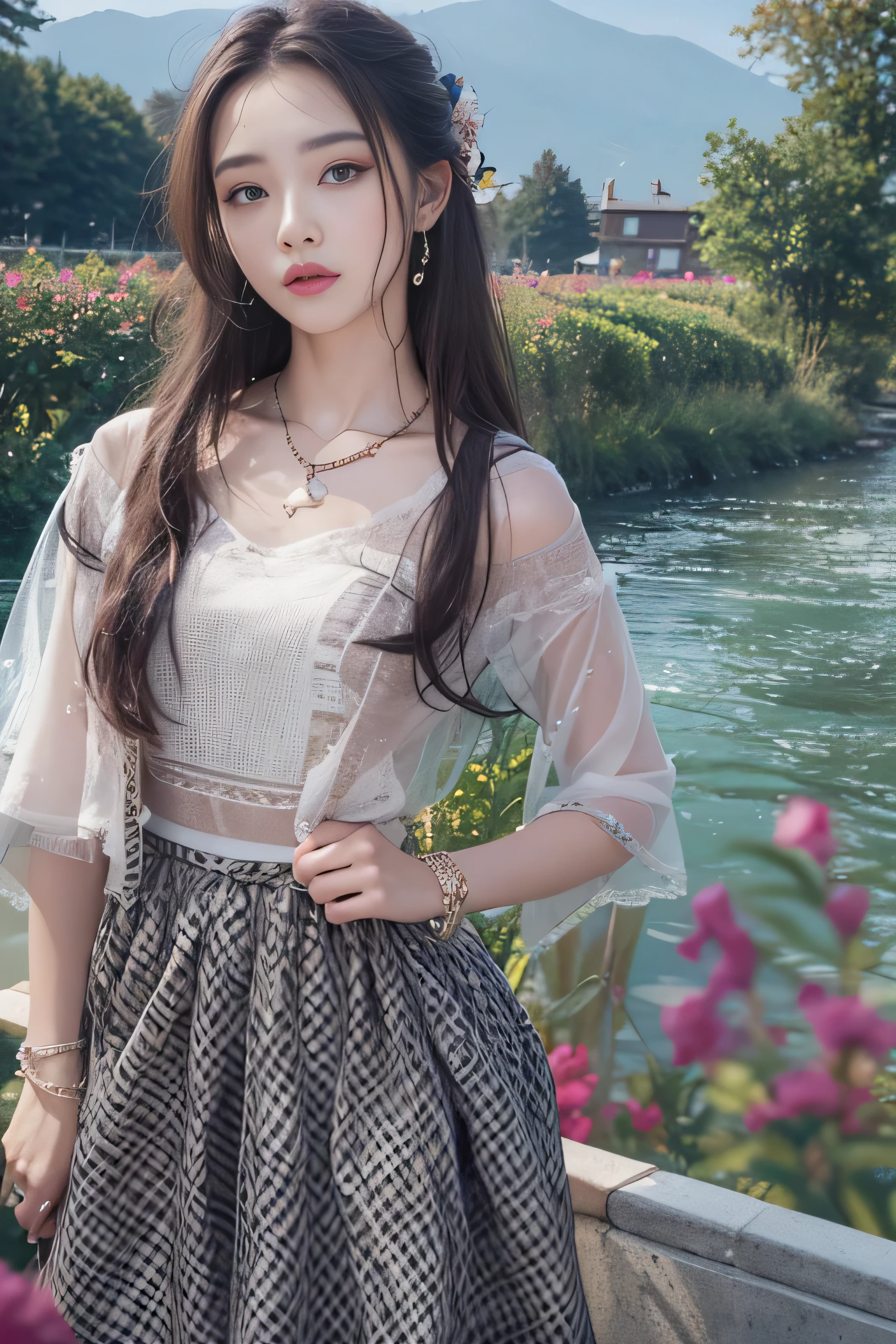 highest quality、High resolution、Super detailed、masterpiece、(Live shooting:1.5)、genuine:1.5、photogenuineistic:1.5、very delicate and beautiful、small details、1 female、(late 20s:1.2)、(super beautiful)、(beautiful face:1.5)、(detailed face:1.5)、There is a sad and open leather cover、That person in your high school graduation photo has kind eyes..、I was swept away by the crowd、It's changing、The path under the swaying willow、Now it can only be seen from the train、You are my youth