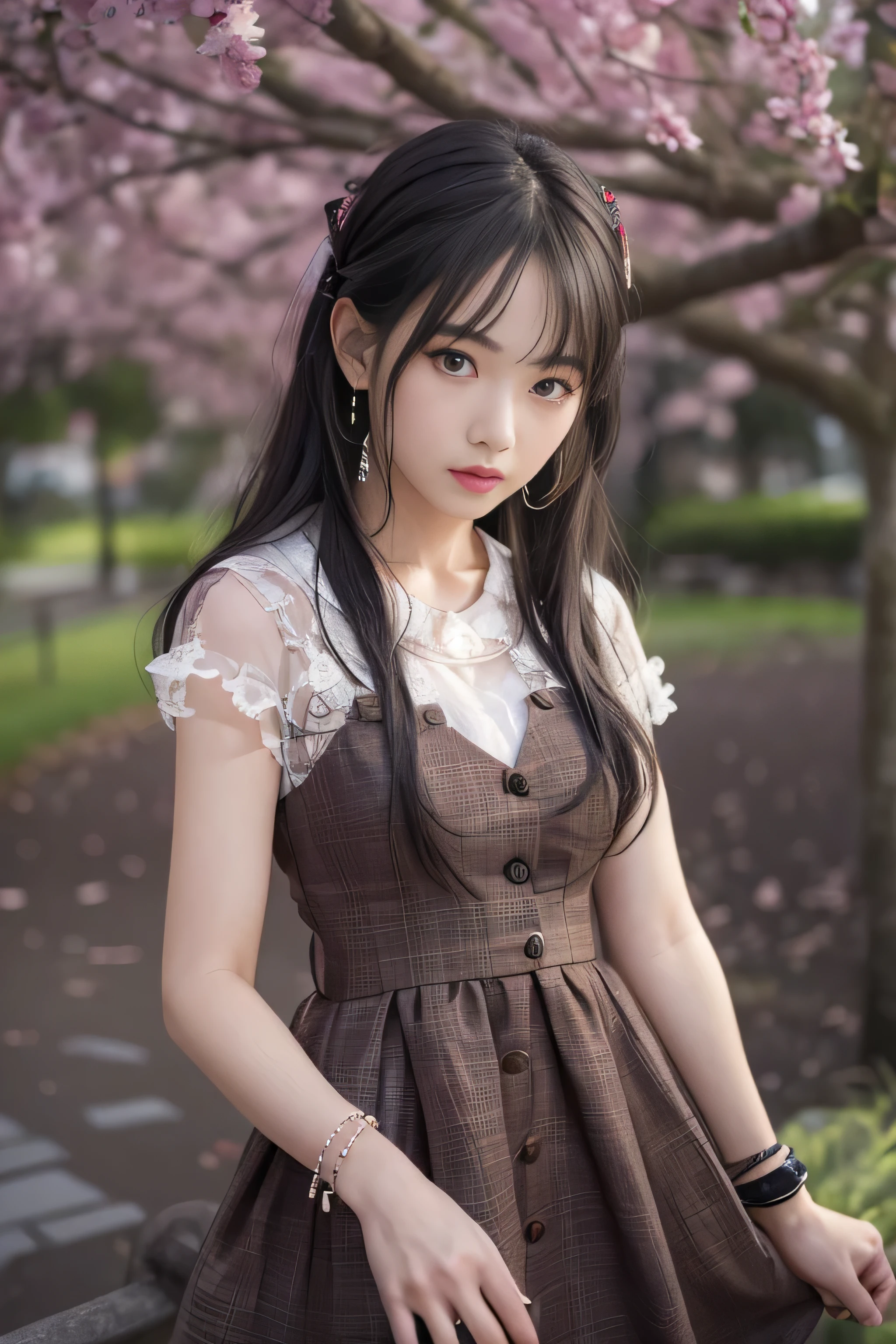 highest quality、High resolution、Super detailed、masterpiece、(Live shooting:1.5)、genuine:1.5、photogenuineistic:1.5、very delicate and beautiful、small details、1 female、(late 20s:1.2)、(super beautiful)、(beautiful face:1.5)、(detailed face:1.5)、There is a sad and open leather cover、That person in your high school graduation photo has kind eyes..、I was swept away by the crowd、It's changing、The path under the swaying willow、Now it can only be seen from the train、You are my youth