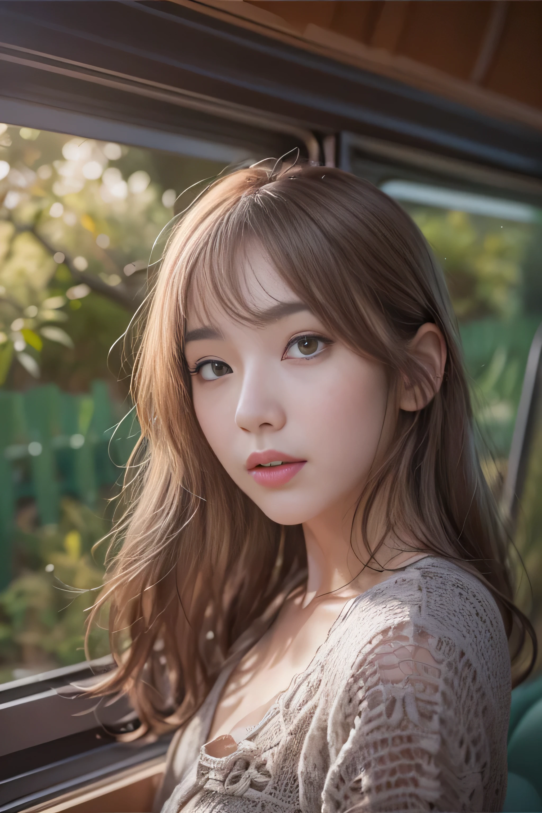 highest quality、High resolution、Super detailed、masterpiece、(Live shooting:1.5)、genuine:1.5、photogenuineistic:1.5、very delicate and beautiful、small details、1 female、(late 20s:1.2)、(super beautiful)、(beautiful face:1.5)、(detailed face:1.5)、There is a sad and open leather cover、That person in your high school graduation photo has kind eyes..、I was swept away by the crowd、It's changing、The path under the swaying willow、Now it can only be seen from the train、You are my youth