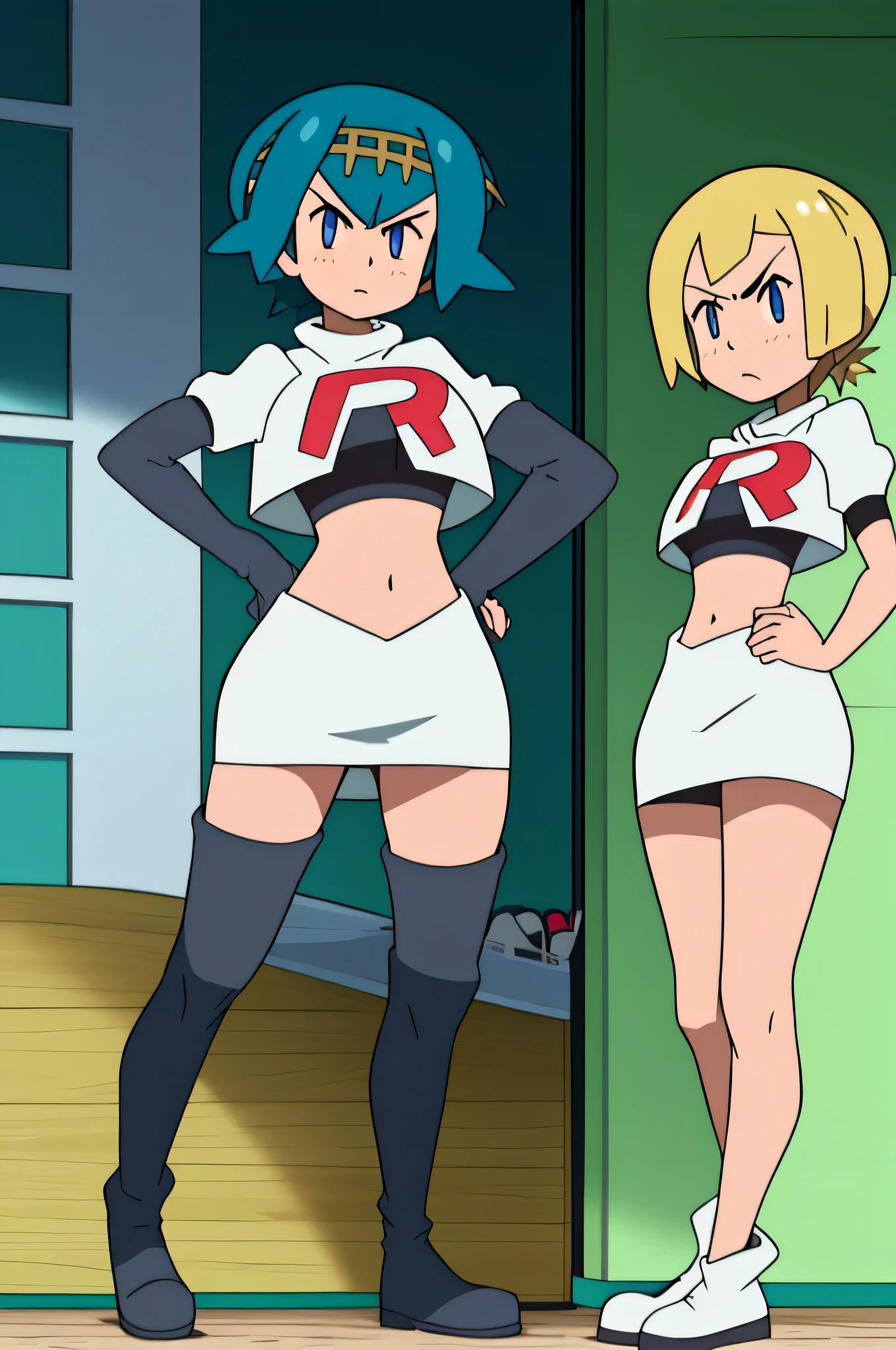 source_anime,score_9,score_8_up,screencap, anime screencap, BREAK,1girl, 1boy, ((bisexual)), presenting, ass, outdoors, from behind, bent over, pokemon, BREAK, misty pokemon, BREAK, ash ketchum