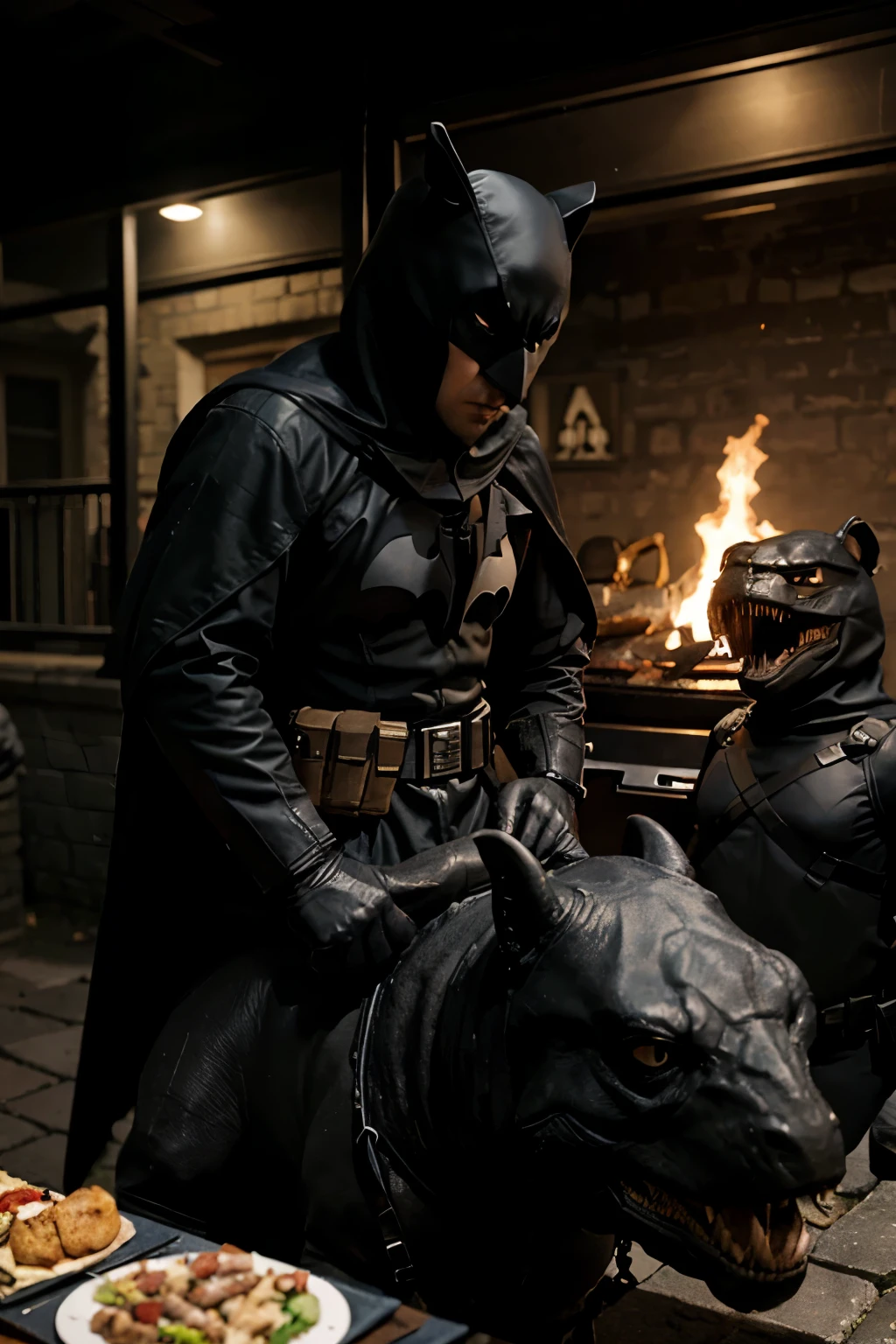 Batman dinner with wife