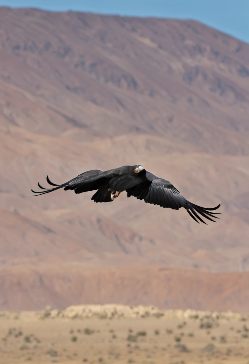 One condor, zoomed-in image.