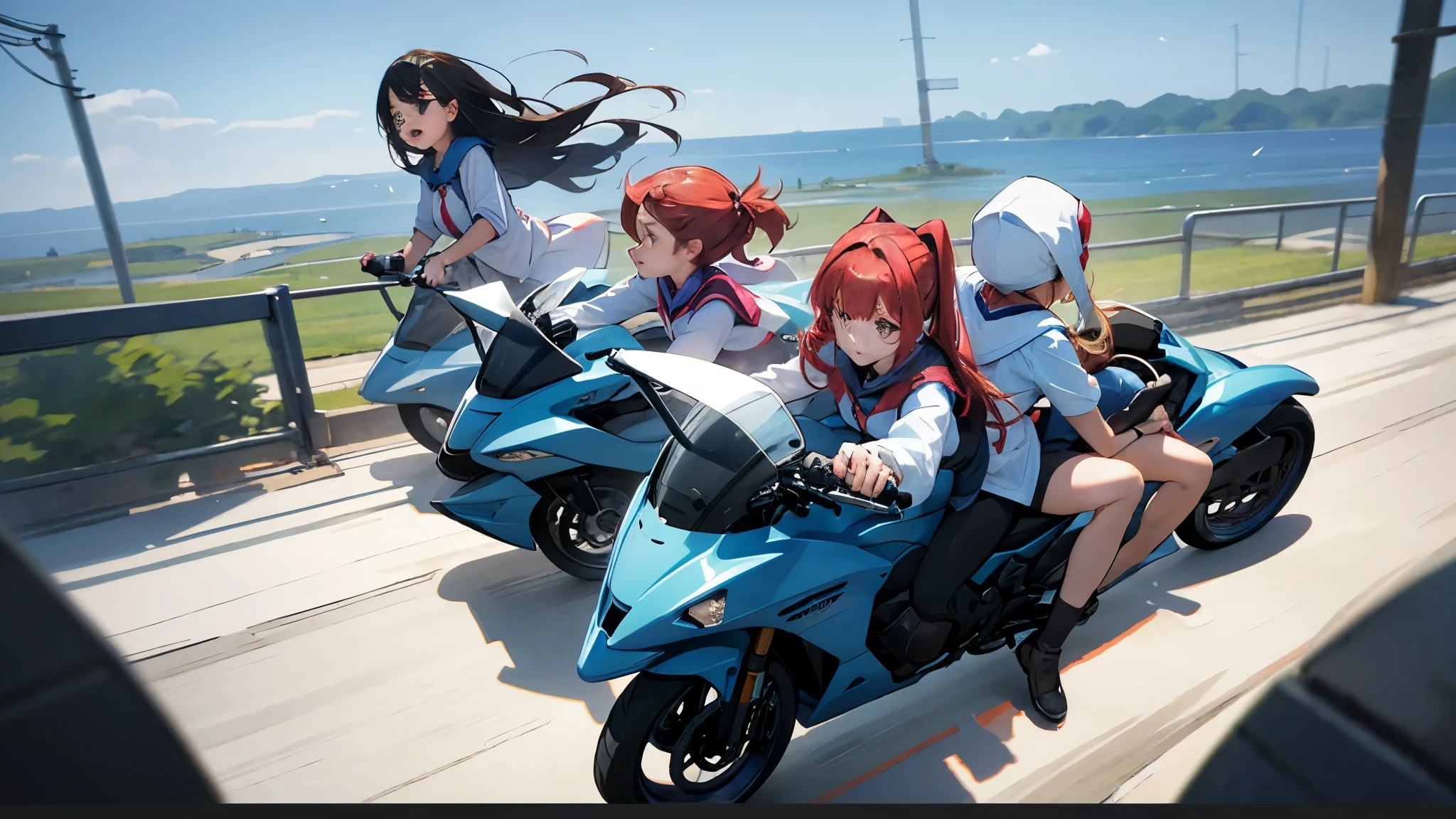 6 girls all riding dildoes