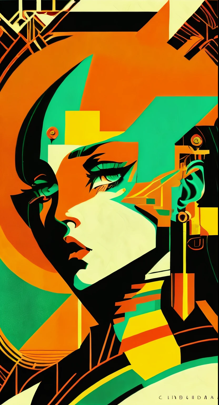 (mesa, 4k, Ultra detallado, foto cruda: 1.2), illustration, (1mujer:1), (single bottom: 1.4), (symmetry: 1.2), (arte deco:1.4), (retro-futurista:1.4), (minimalismo:1.4), (limpio:1.4), (Departamento_color:1.4), (ciberpunk:1.4), CCDDA Arte Still、music、Nirvana