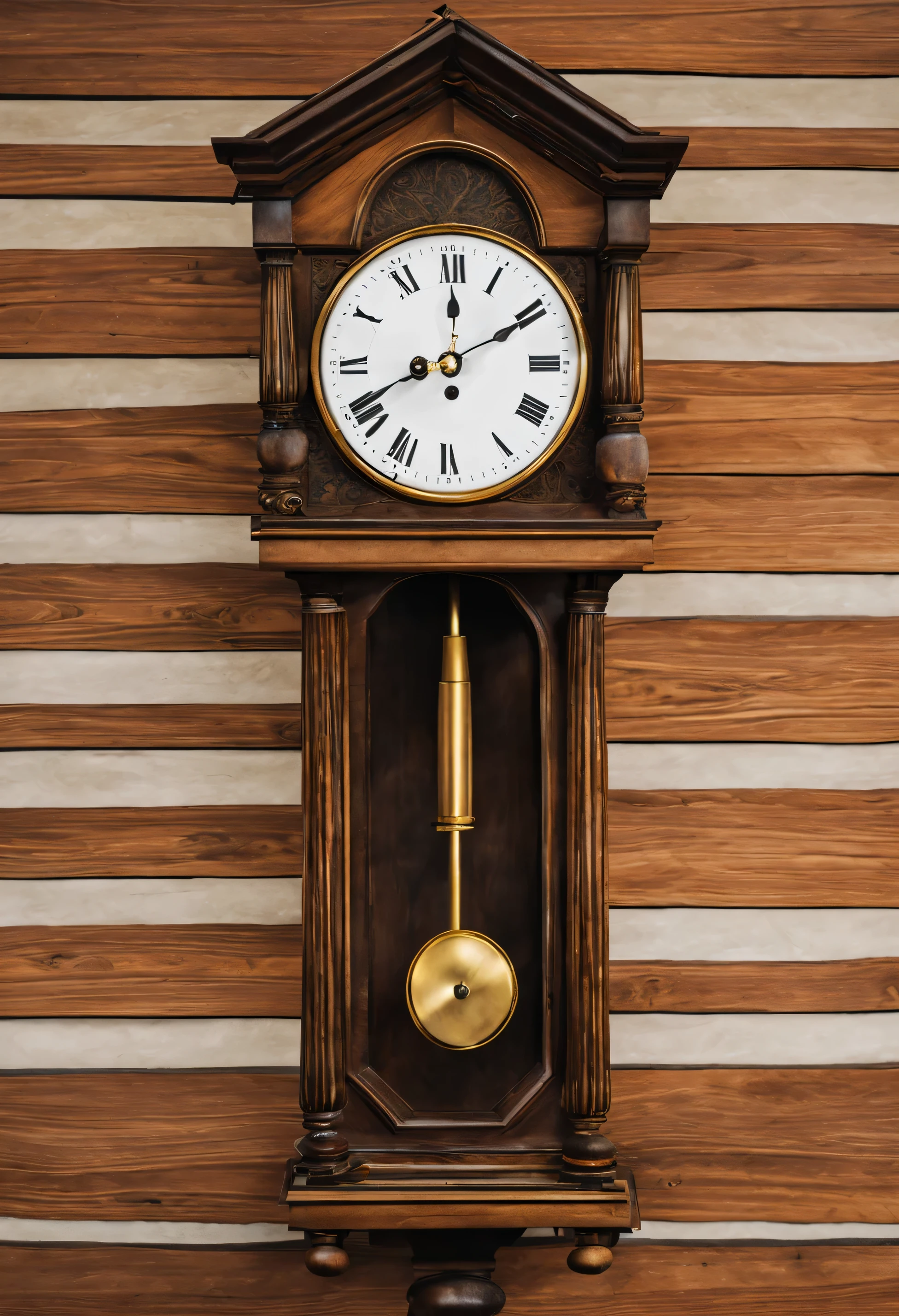 old clock with a pendulum