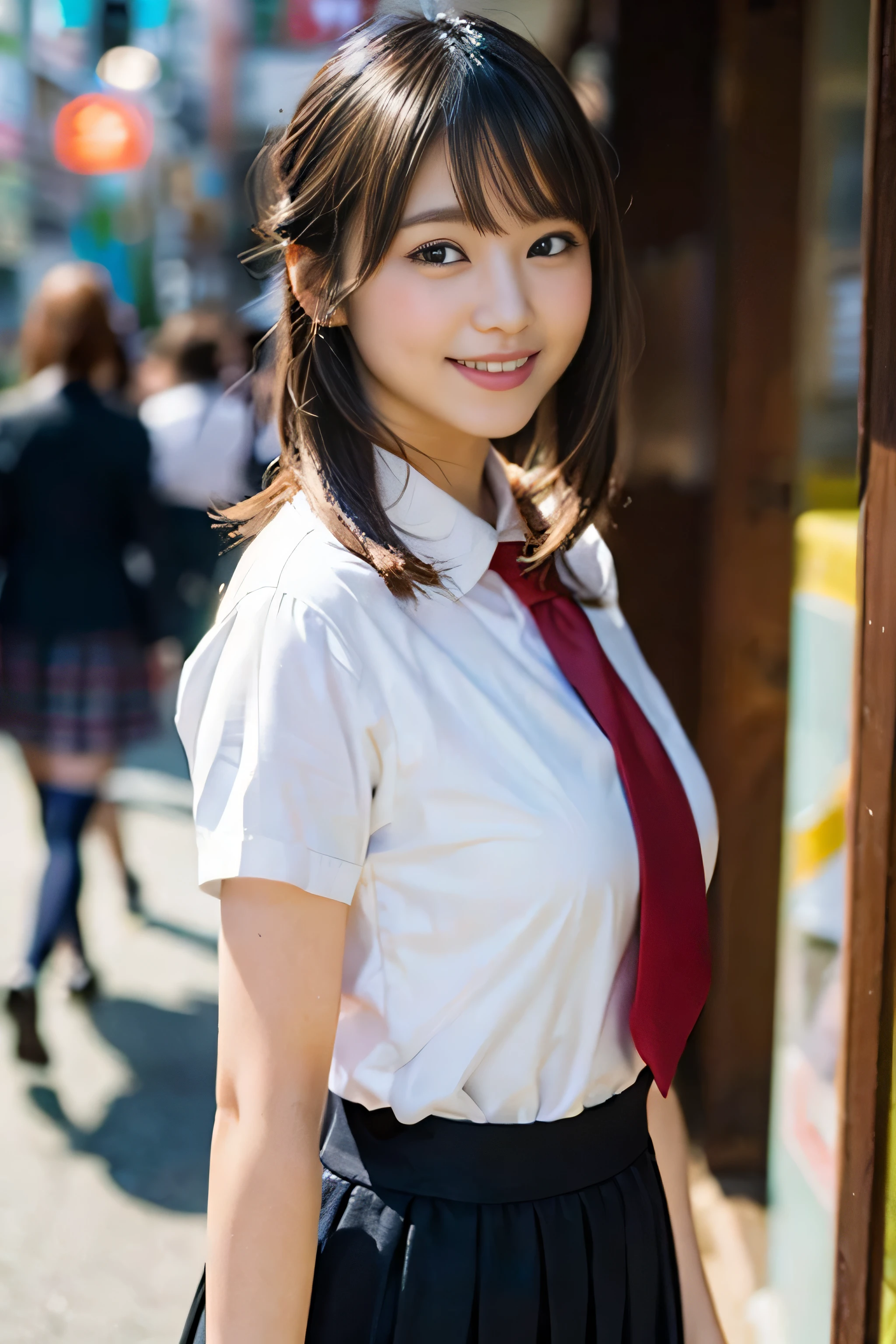 Elementary school girl, Brown ponytail, , masutepiece, Wet white shirt(Not wearing a bra),skirt by the, Open shoulders, Open sleeve, lightsmile, flower, shush, srestrained, (Concept art)、(((オマンコ)))、Open legs