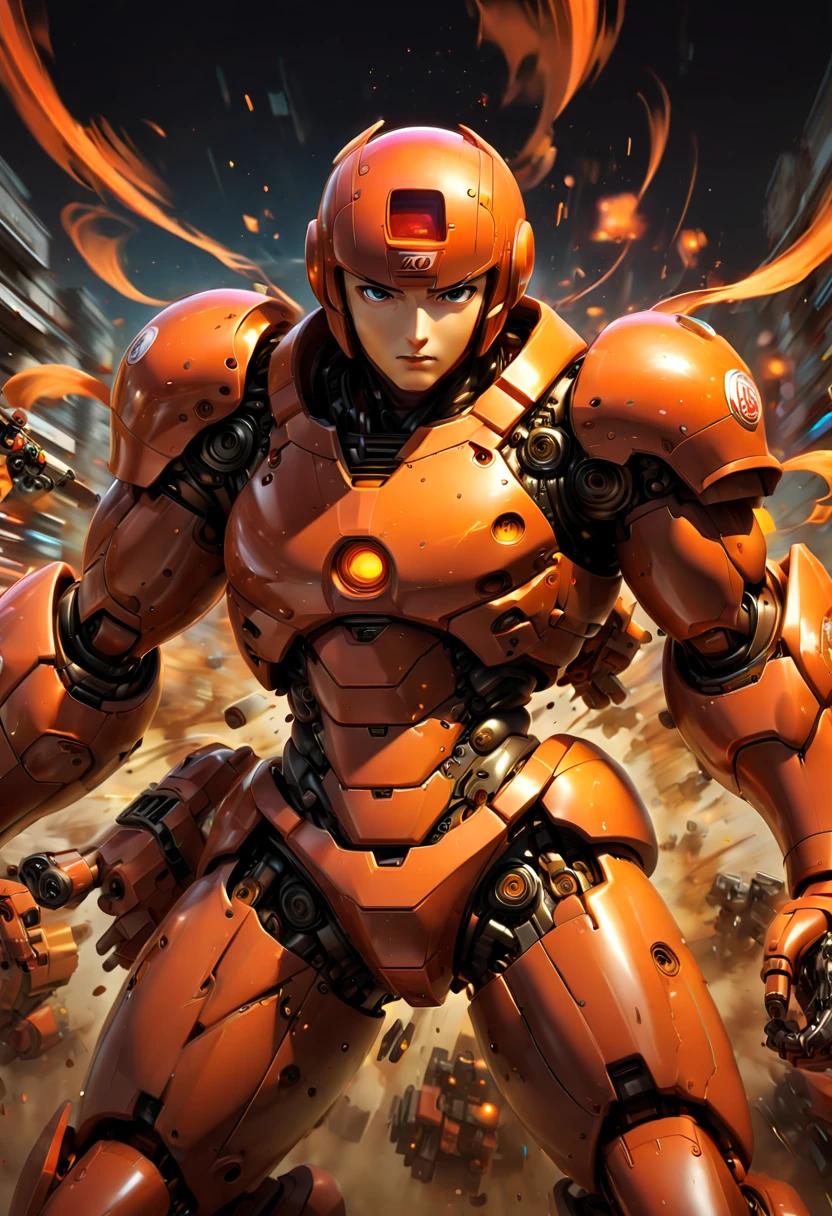 Mecha by Satoshi Kon, Motion Blur, best composition, (best quality, masterpiece, Representative work, official art, Professional, Ultra high detail, 8k)